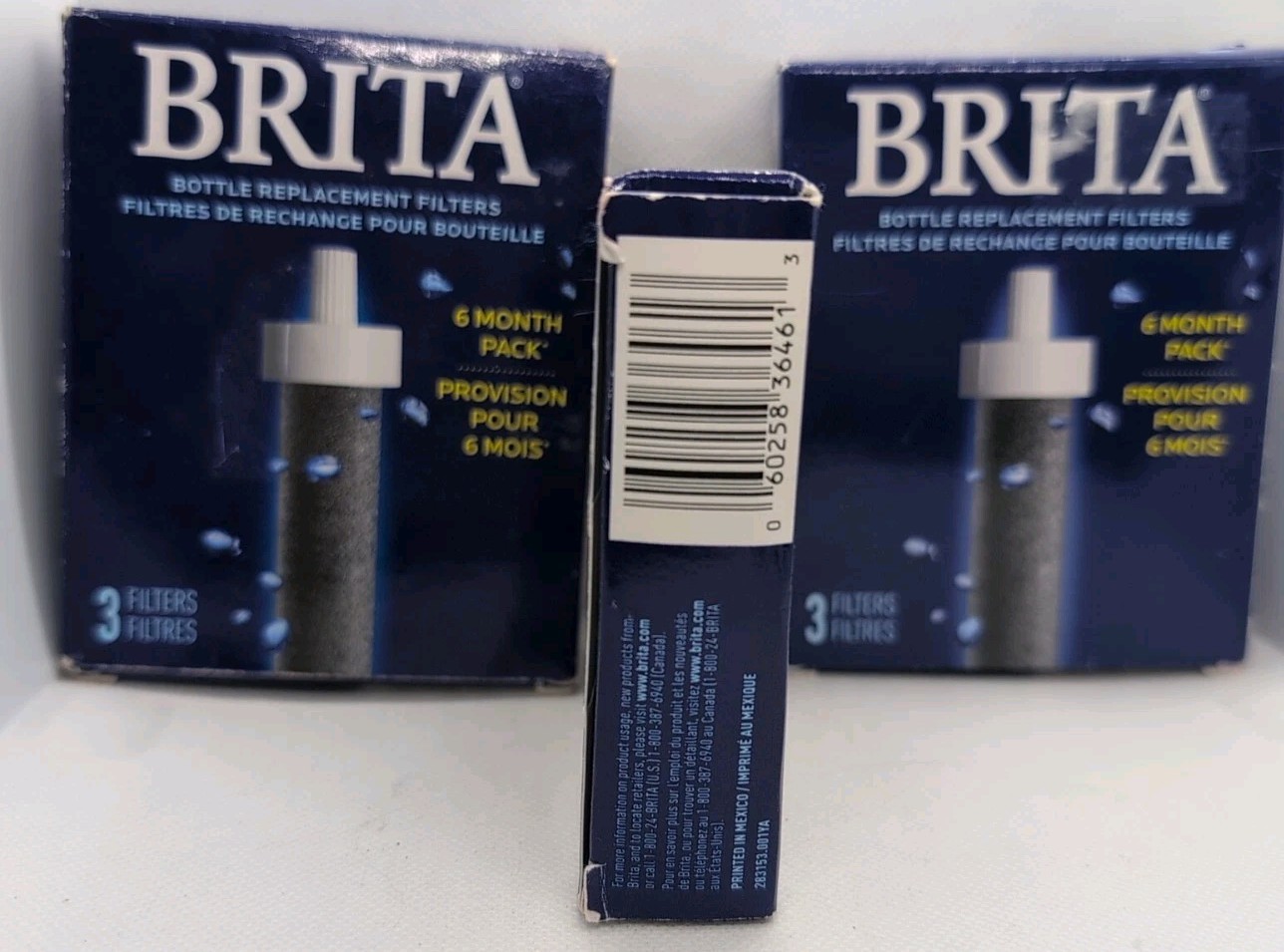 (3) Brita Water Bottle Replacement Filters 3 In Each, 9 Total