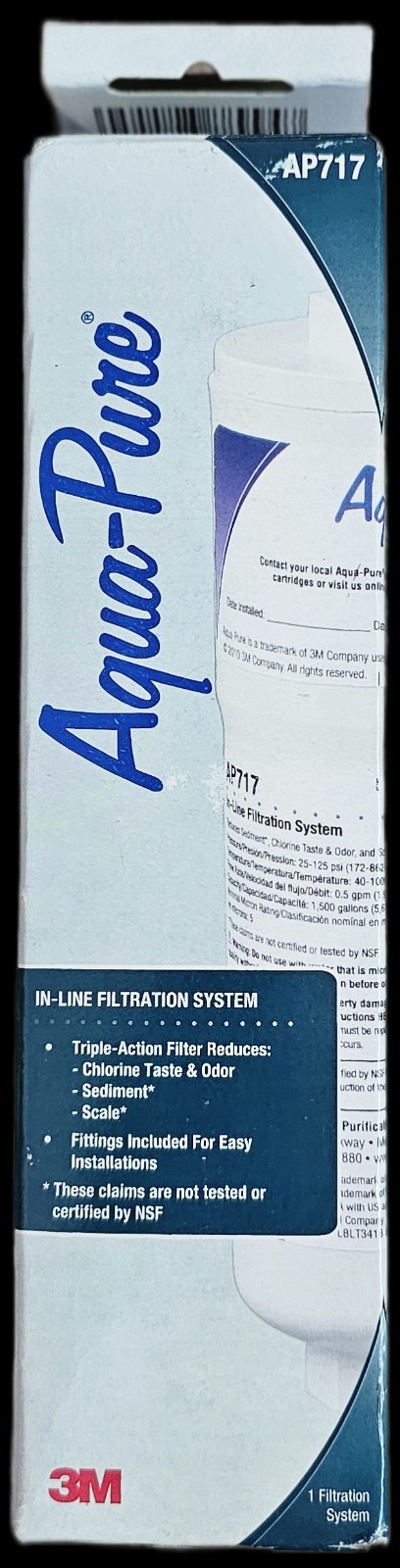 Aqua-Pure AP717 In-Line Water Filter, Chlorine, Sediment Removal, 1,500 gal