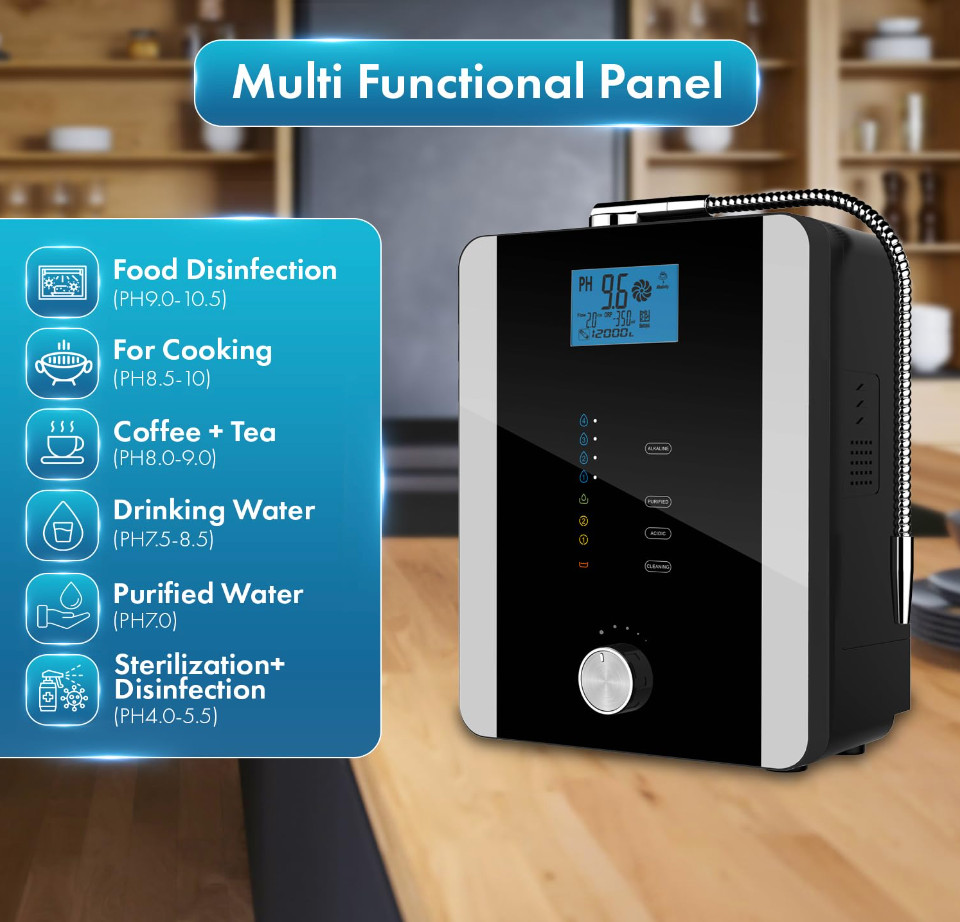 ✹Brand New 11 Plate Alkaline Water Ionizer & Purifier pH 4.0- 10.5✹