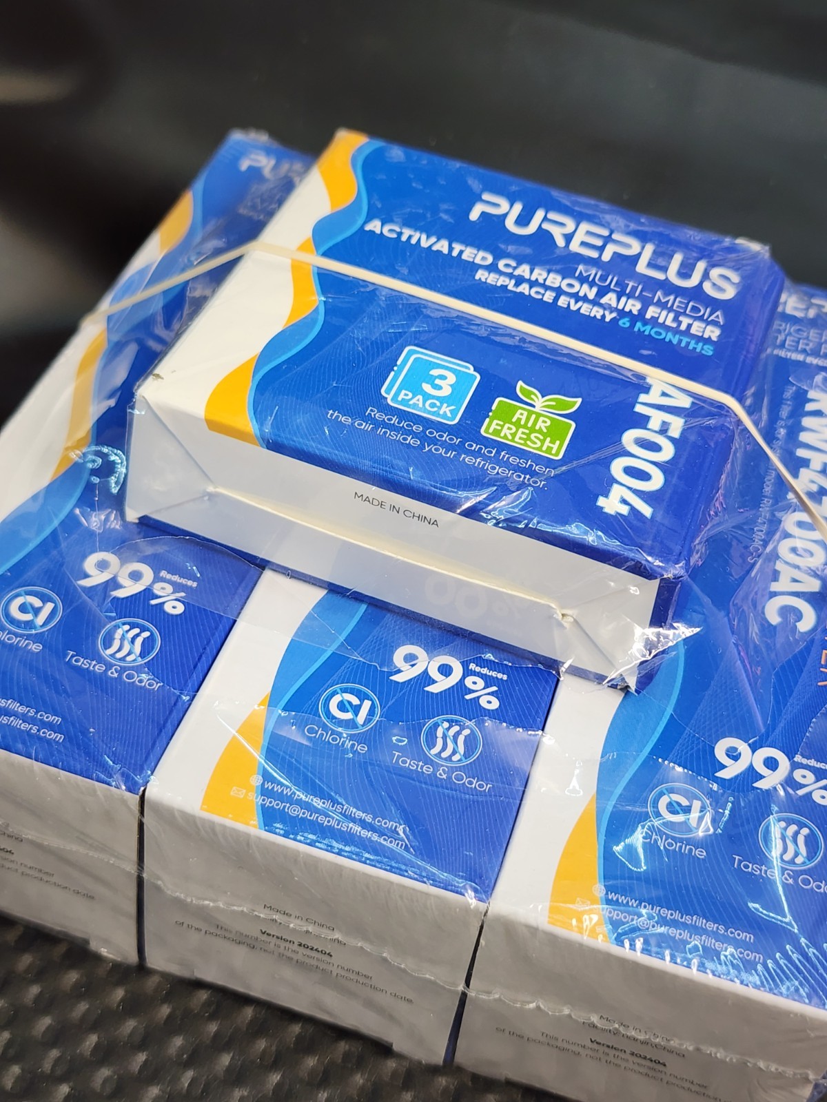 3 Pack – PUREPLUS Water Filter RWF4700AC – Air Filter AF004 Fit for LG & Kenmore
