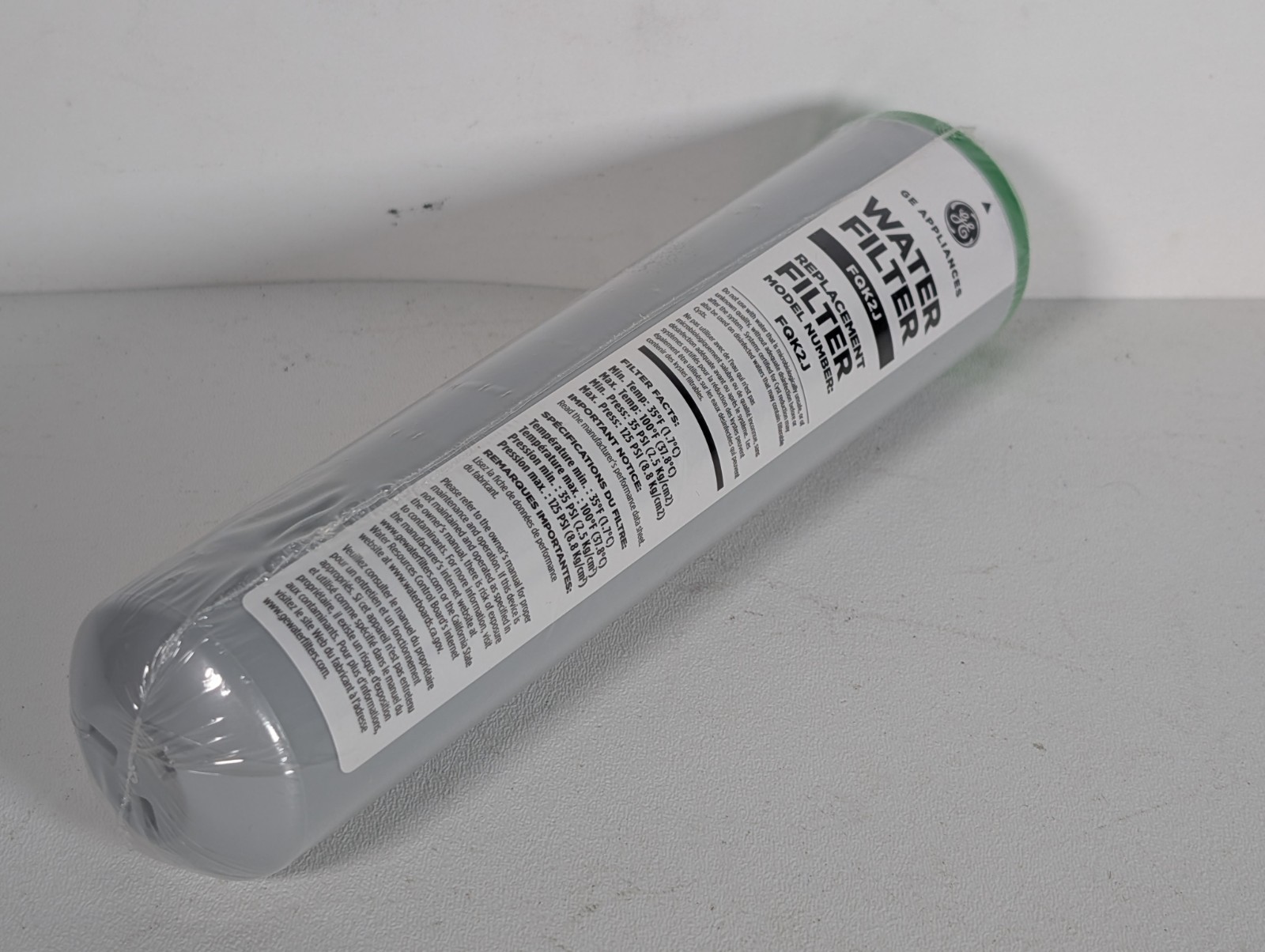 GE Under Sink Water Filter Replacement Dual Flow 6 Months (FQK2J) 2 Filters