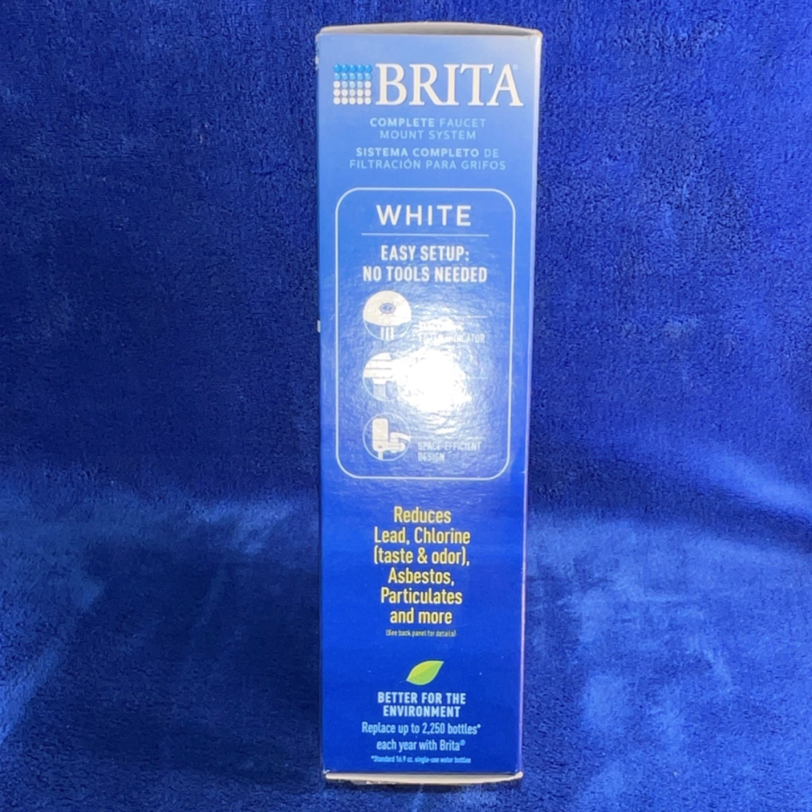 BRITA Complete Faucet Mount Water Filter System White 100 gal Carbon, Lead