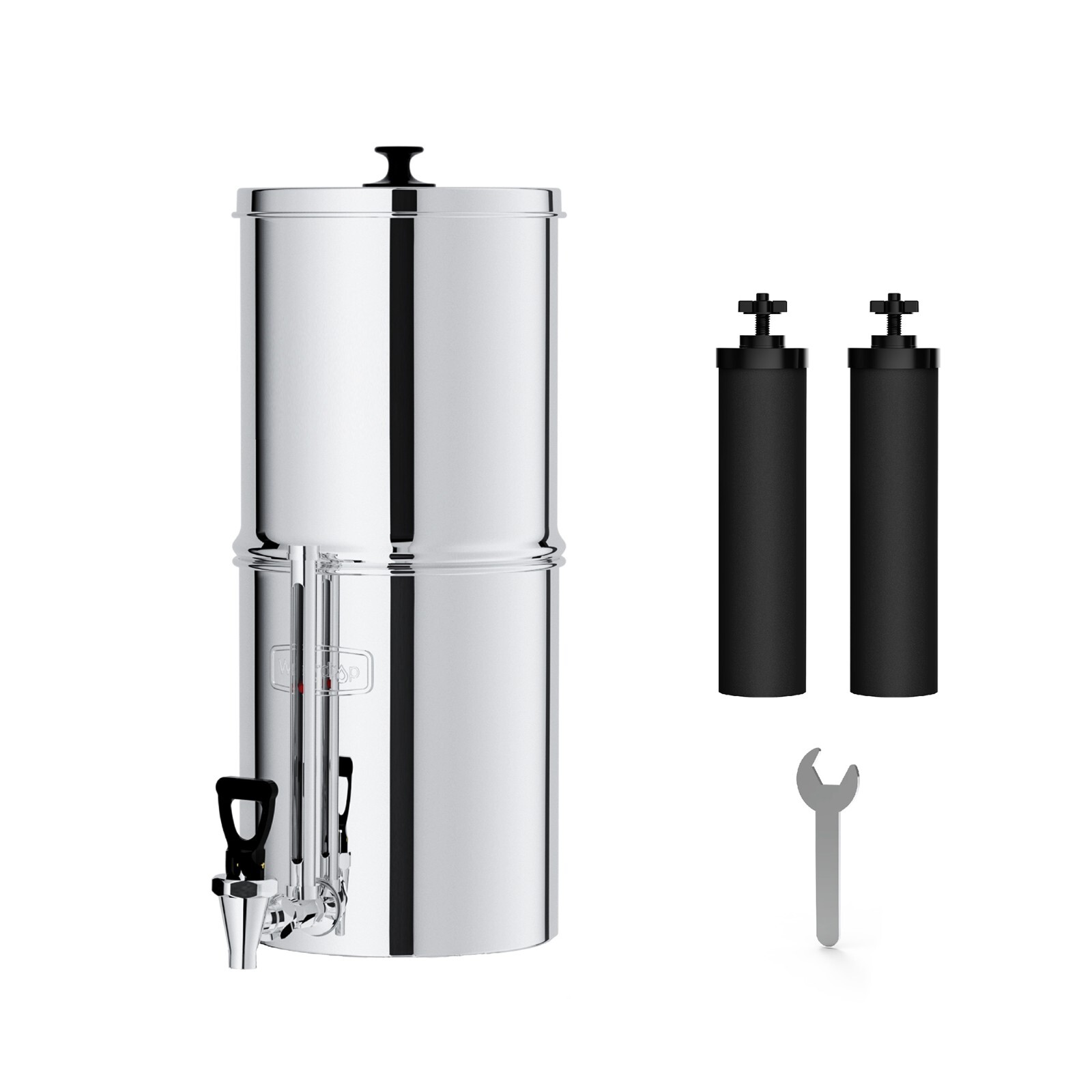 Waterdrop TK Gravity-fed Water Filter System,2.25-gallon Stainless-steel System