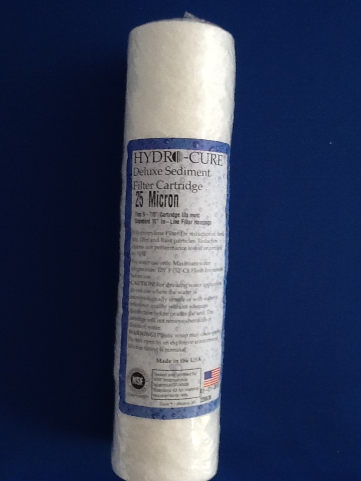 HYDRO CURE DELUXE 25 MICRON 10″x2.5″ SEDIMENT FILTER – 6 FILTERS