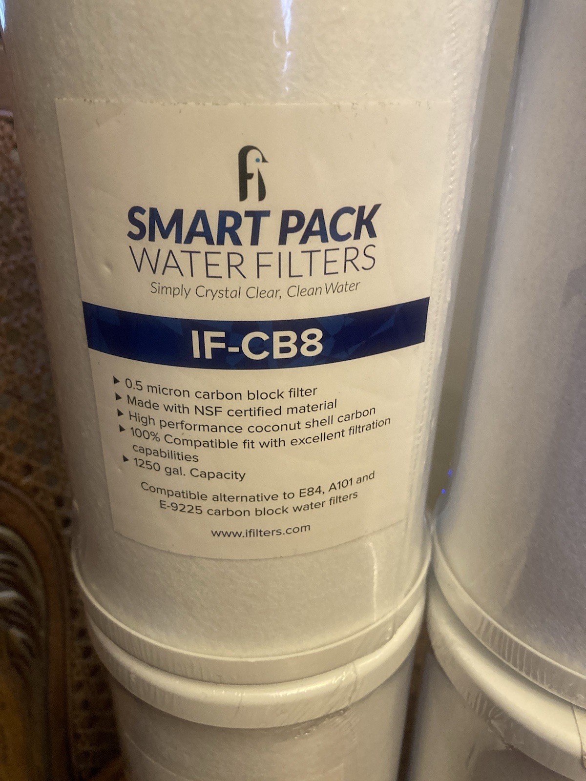 Smart Pack IF-CB8 Replacement Filters –0.5 Micron Carbon Block Lot Of 4 👋READ