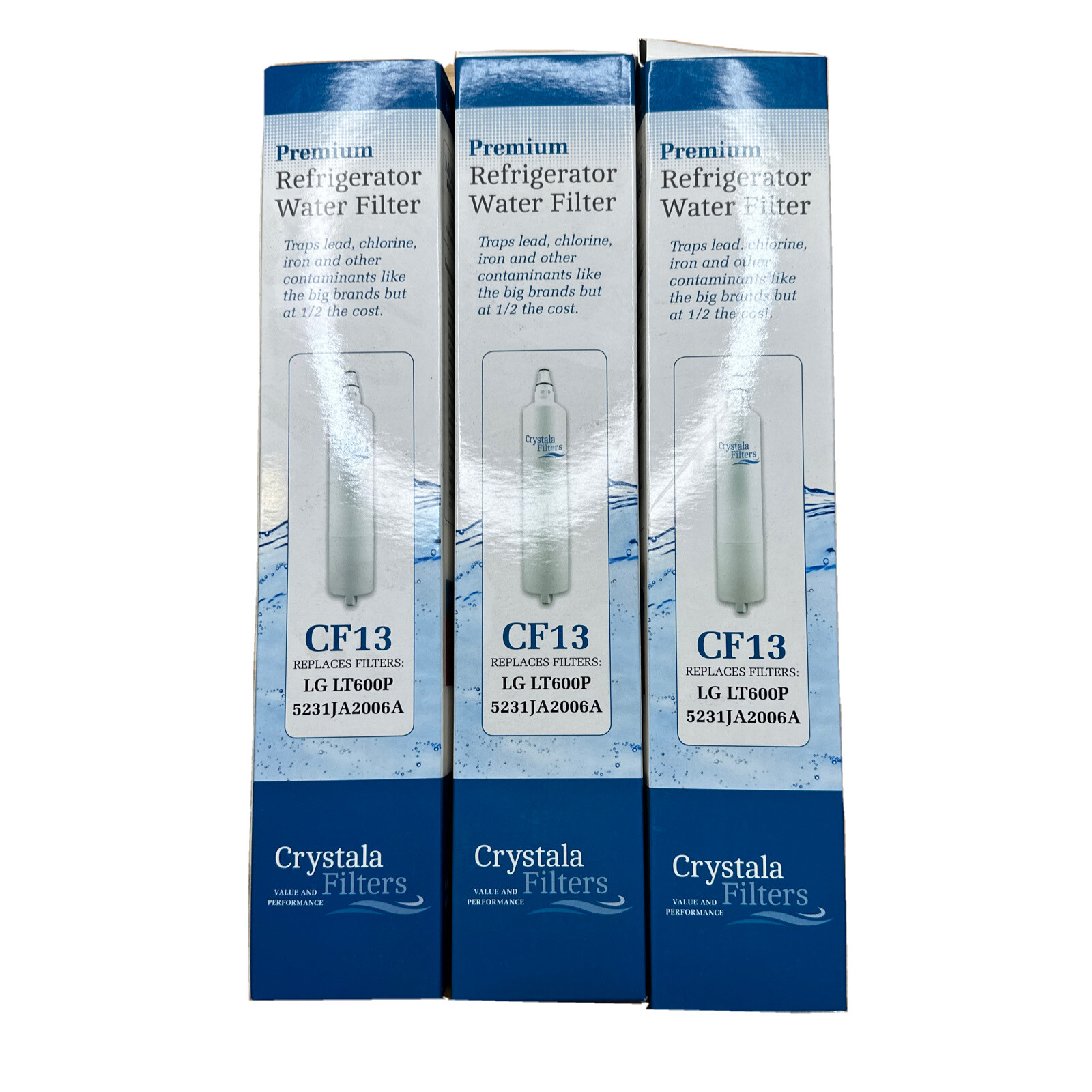 Lot 3 Replacement Refrigerator Water Filters Fits LG LT600P Kenmore 46-9990 S