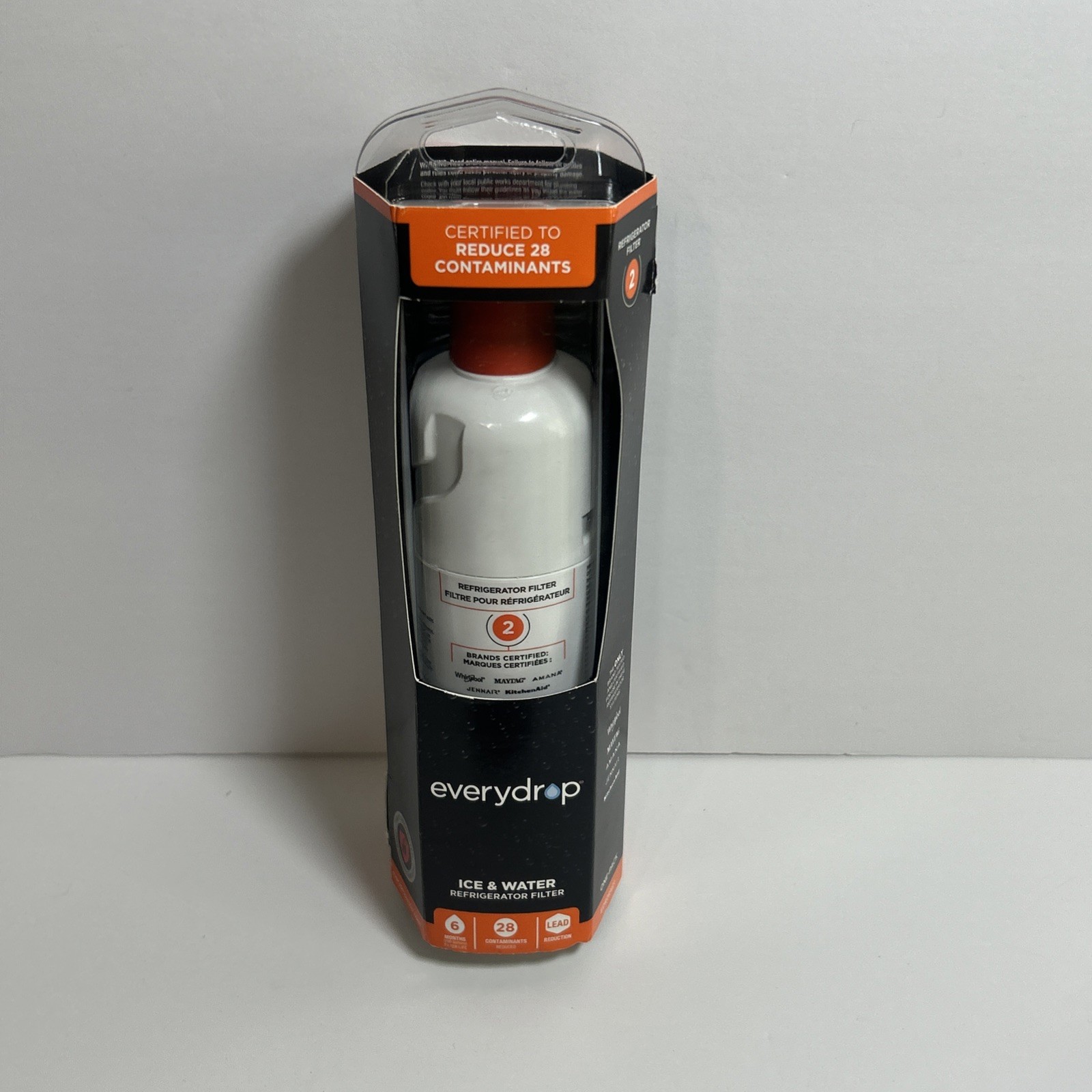 EveryDrop #2 Ice & Water Refrigerator Filter ΕDR2RXD1 New In Box (g3)