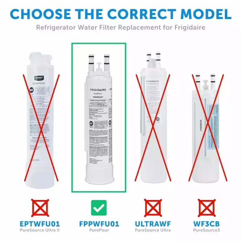 1-6Pack Frigidaire PWF-1 FPPWFU01 Refrigerator PurePour Water &Ice Filter