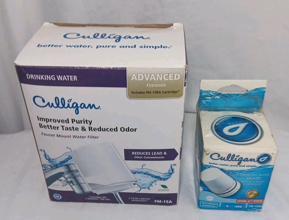 200 Gallon Culligan FM 15A Faucet System With Extra 15RA Filter Replacement