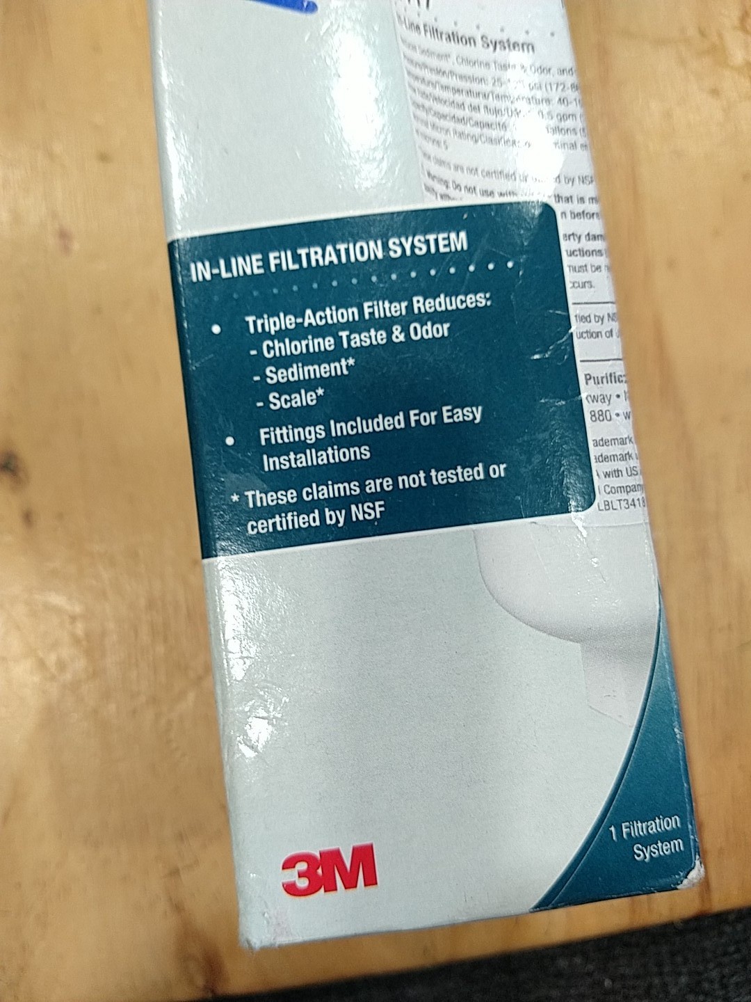 3M Aqua-Pure AP717 5 Micron Inline Carbon Water Filter 1/4 NPT *NEW*