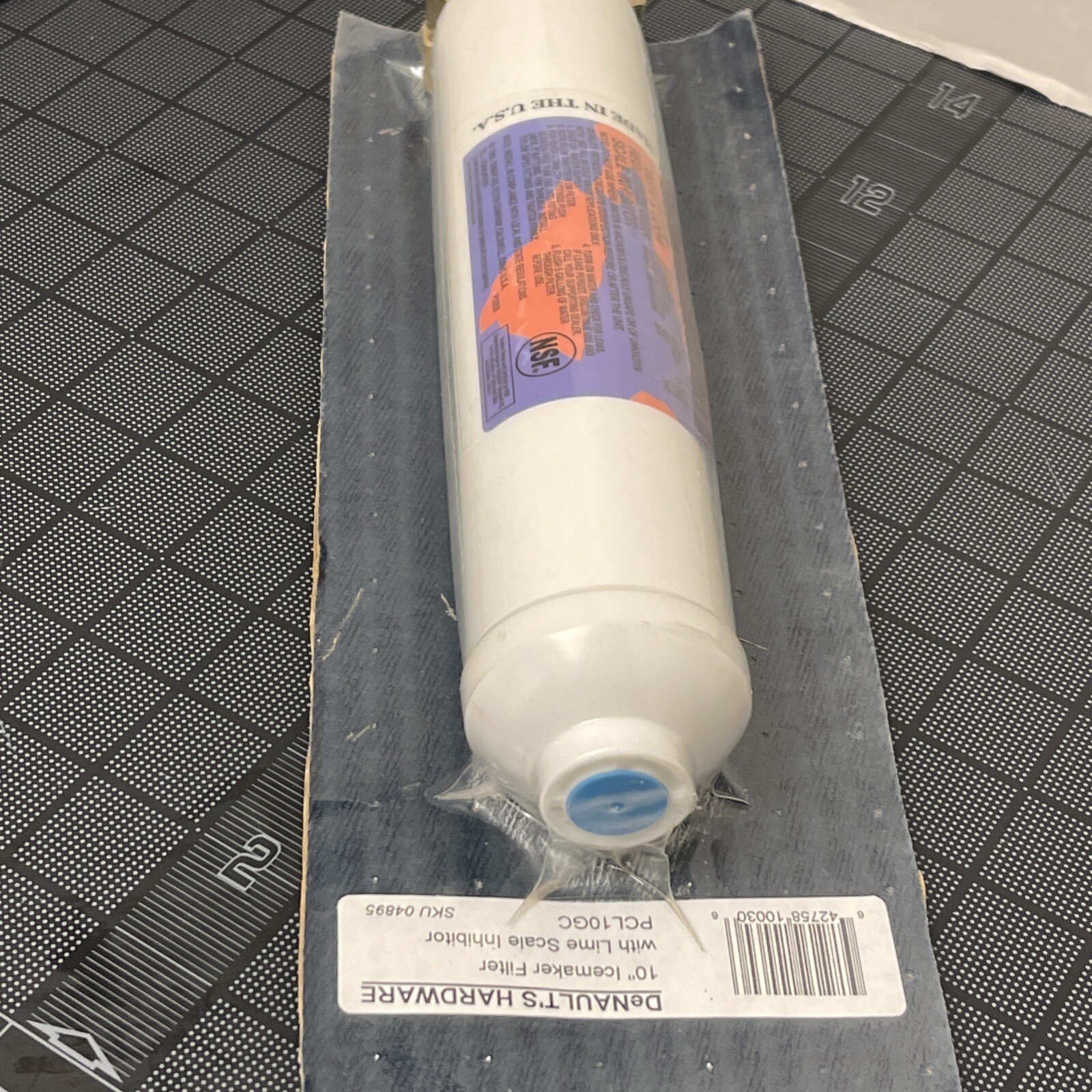 Omnipure SCL10 Scale Inline Water Filter, Flow Rate 0.5GPM,10 Microns + Fittings
