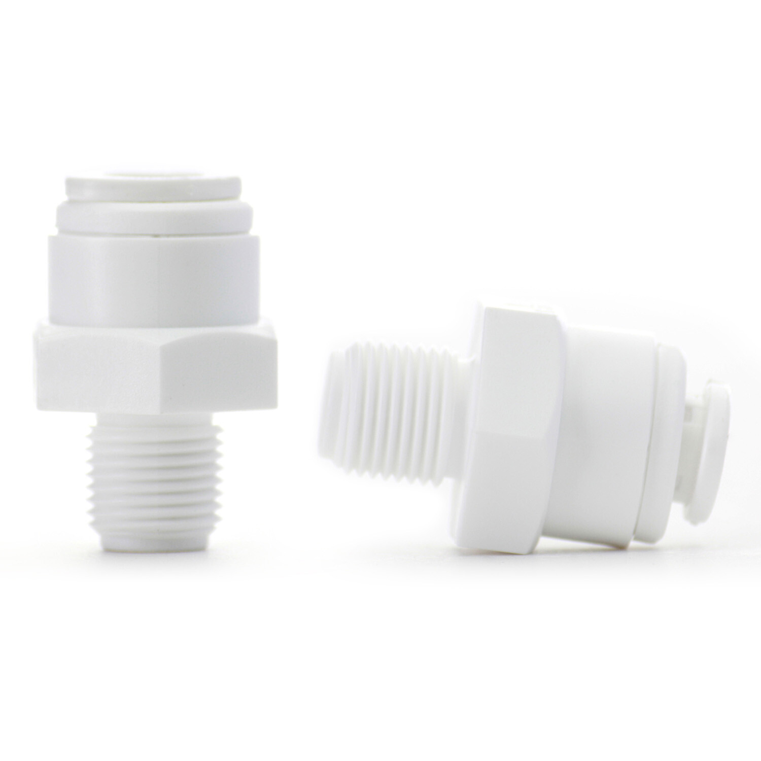 2 Pack 1/4″ Quick Connect x 1/4″ NPT Fittings, Reverse Osmosis Filter Systems