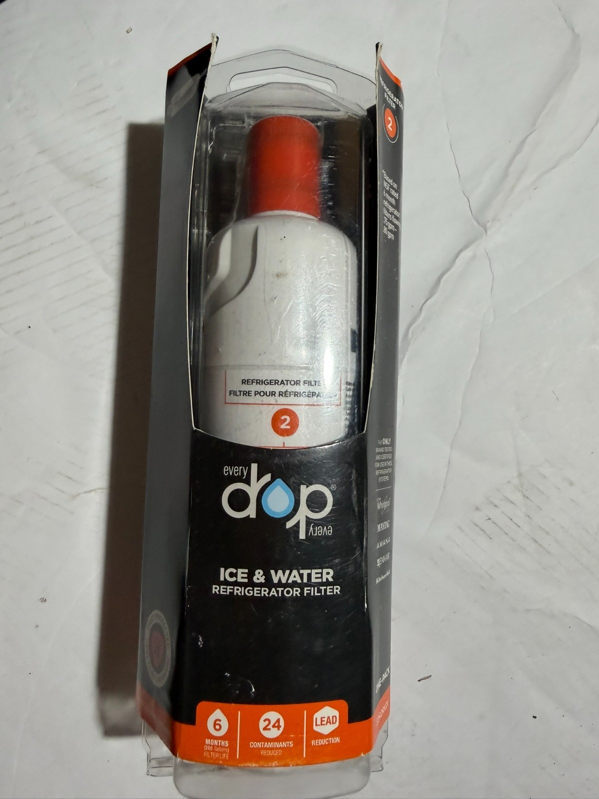 EveryDrop Filter 2 Ice & Water Refrigerator Filter ΕDR2RXD1 New Sealed
