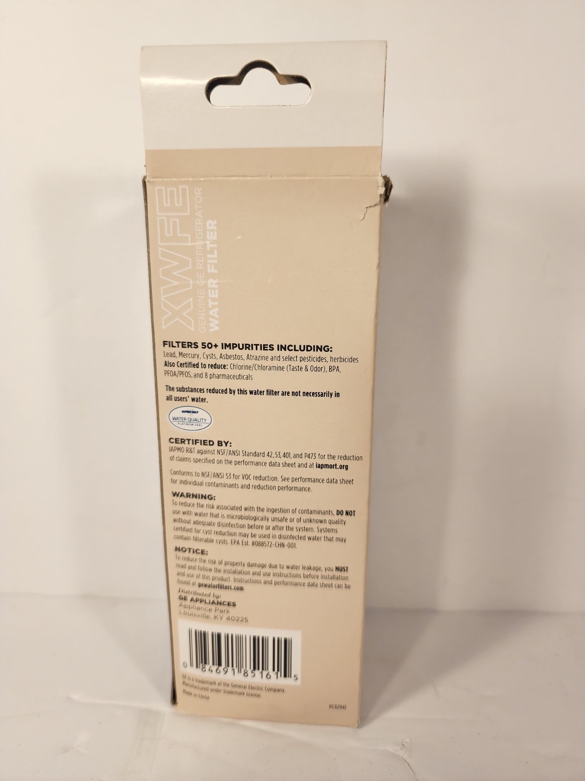 GE – Genuine XWFE Refrigerator Water Filter For Select French Door & Side-by-…