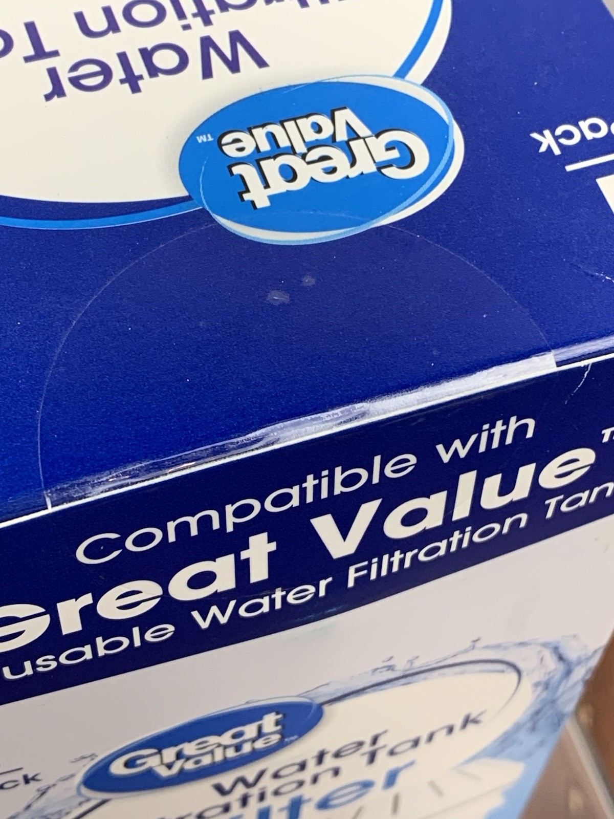 Great Value Water Filtration Tank Replacement Filter NEW SEALED Lot Of 2