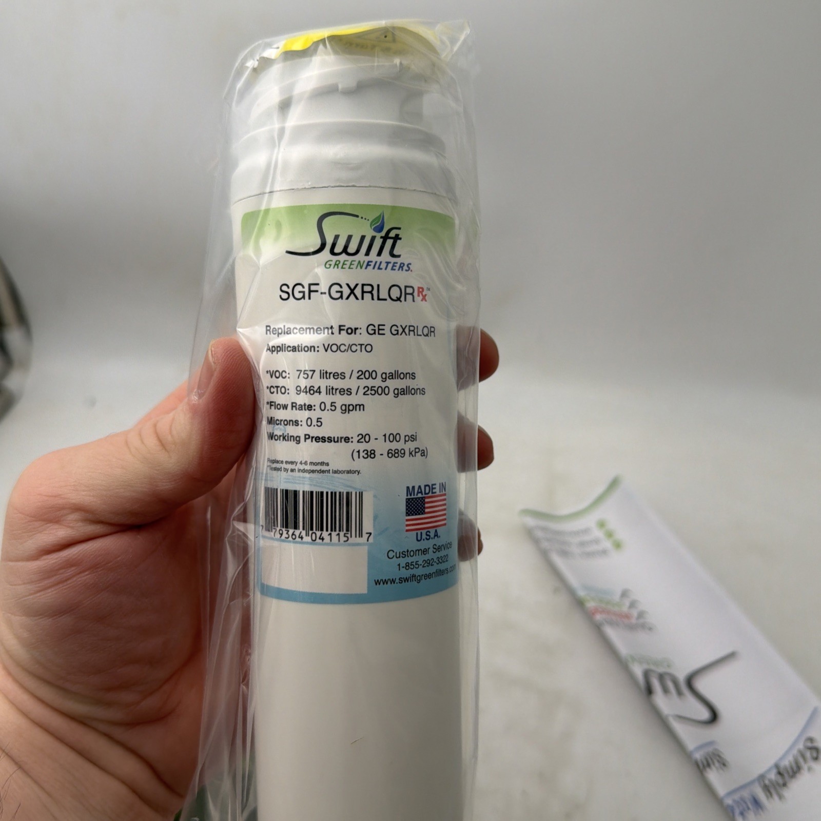 SGF-GXRLQR Compatible Commercial Water Filter for GE GXRLQR (1 Pack)