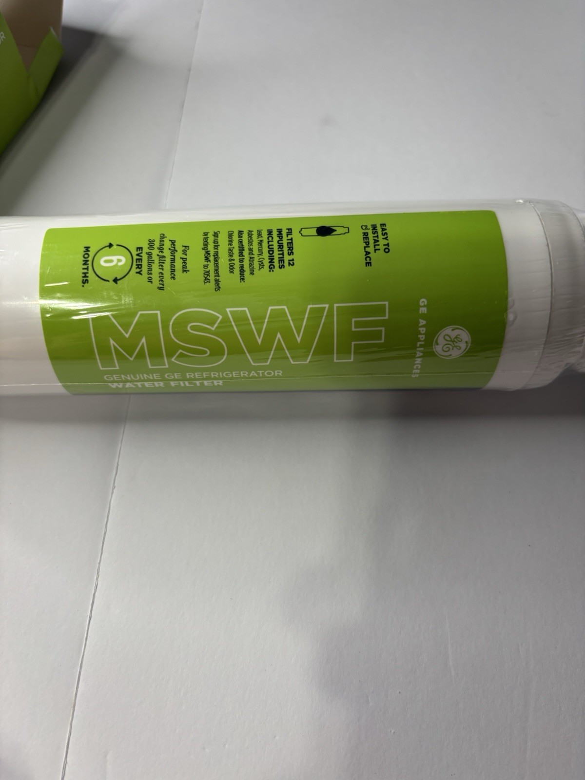 GE SmartWater MSWF Refrigerator Replacement Cartridge Water Filter
