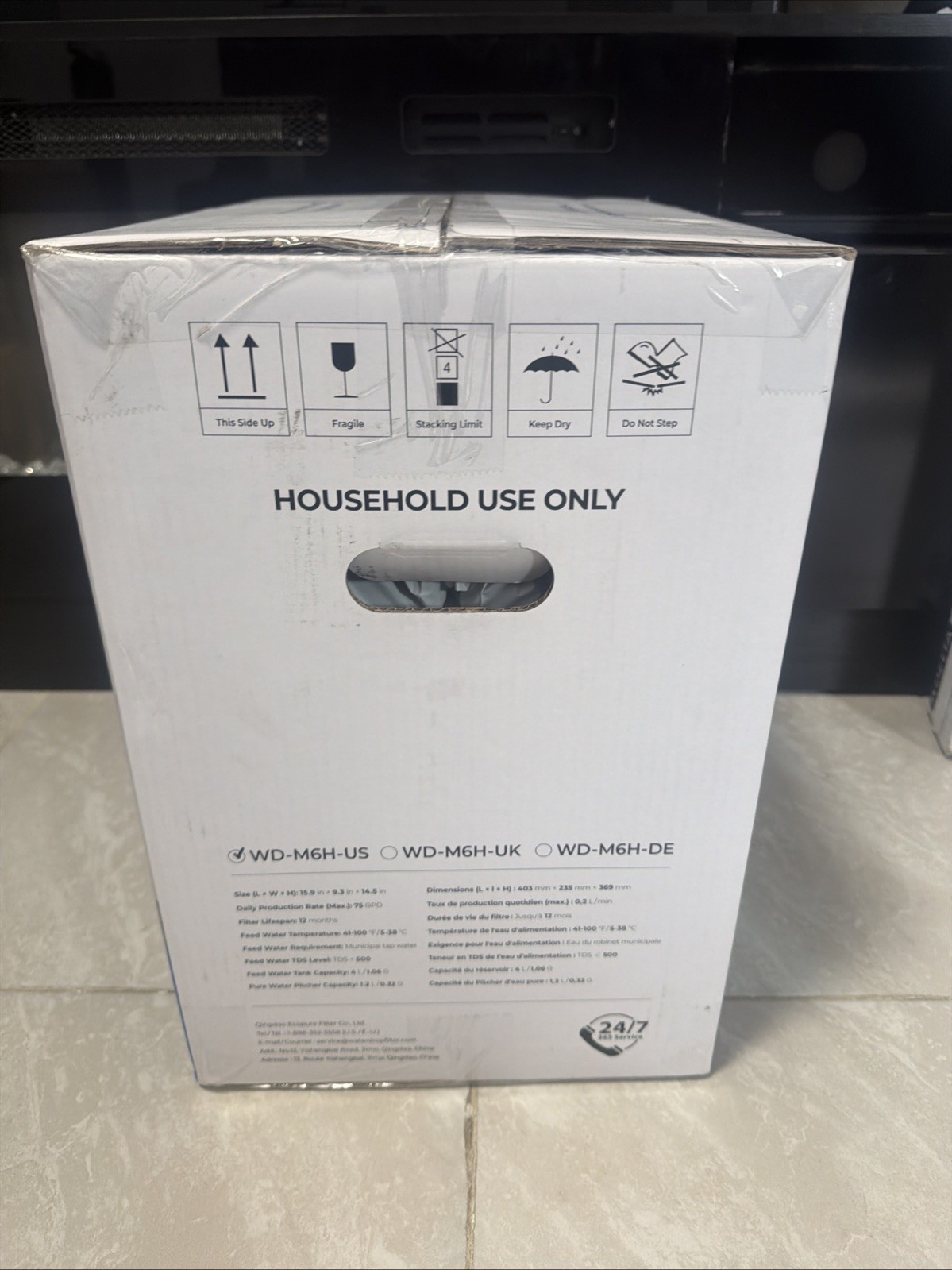 Waterdrop M6H Instant Hot Reverse Osmosis System Countertop Water Filter 7-Stage