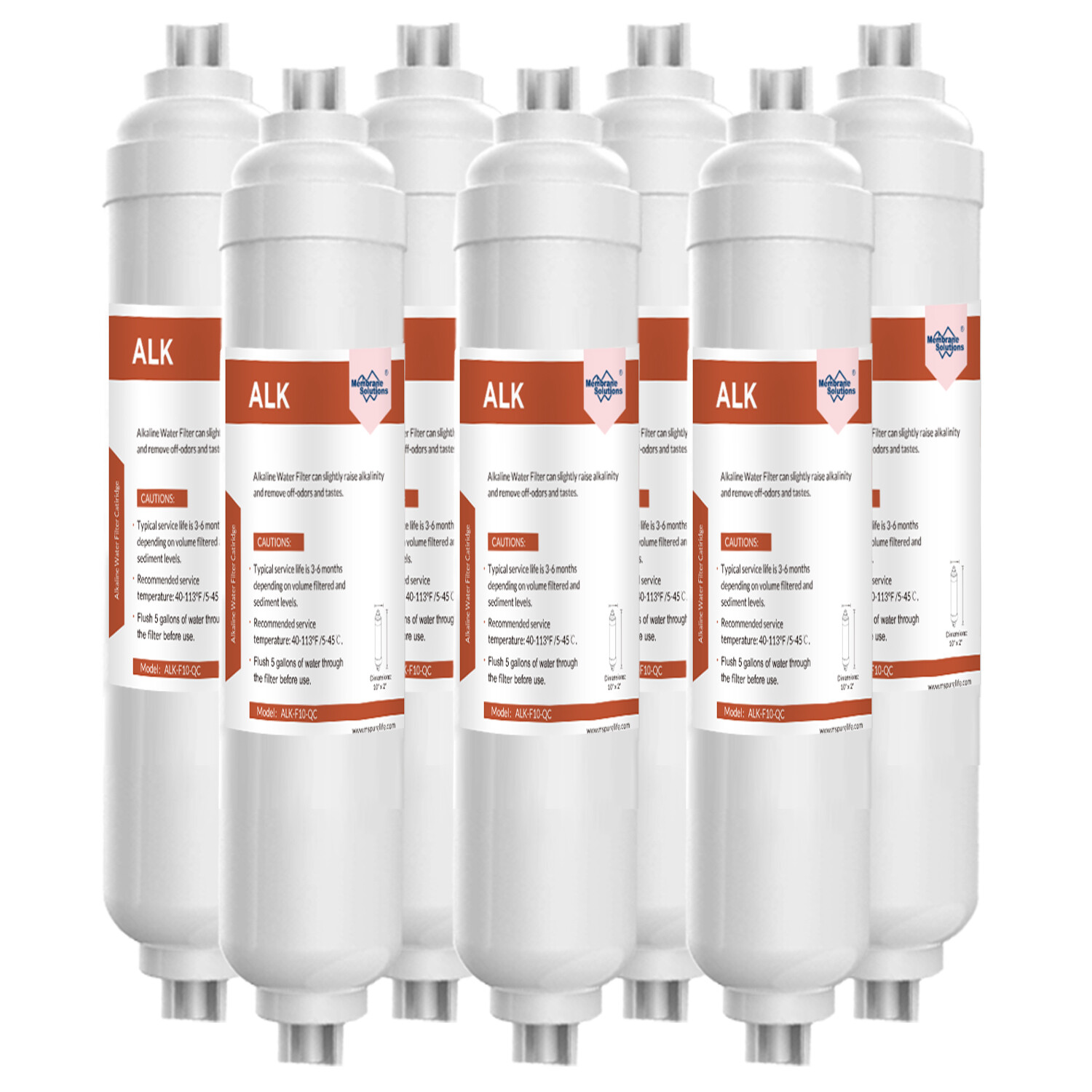 7 Pack Alkaline Water Filter pH+ Replacement Cartridge Ionizer Mineral Filters