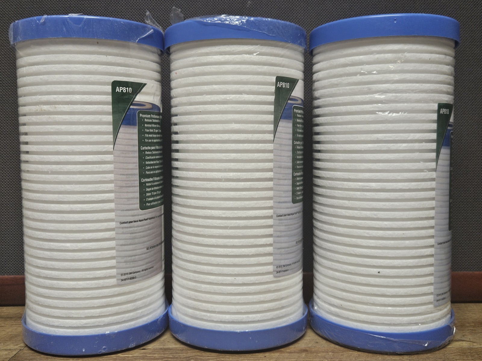 3 New Aqua Pure AP810 Whole House Water Filter Cartridge *New Ripped Packaging*