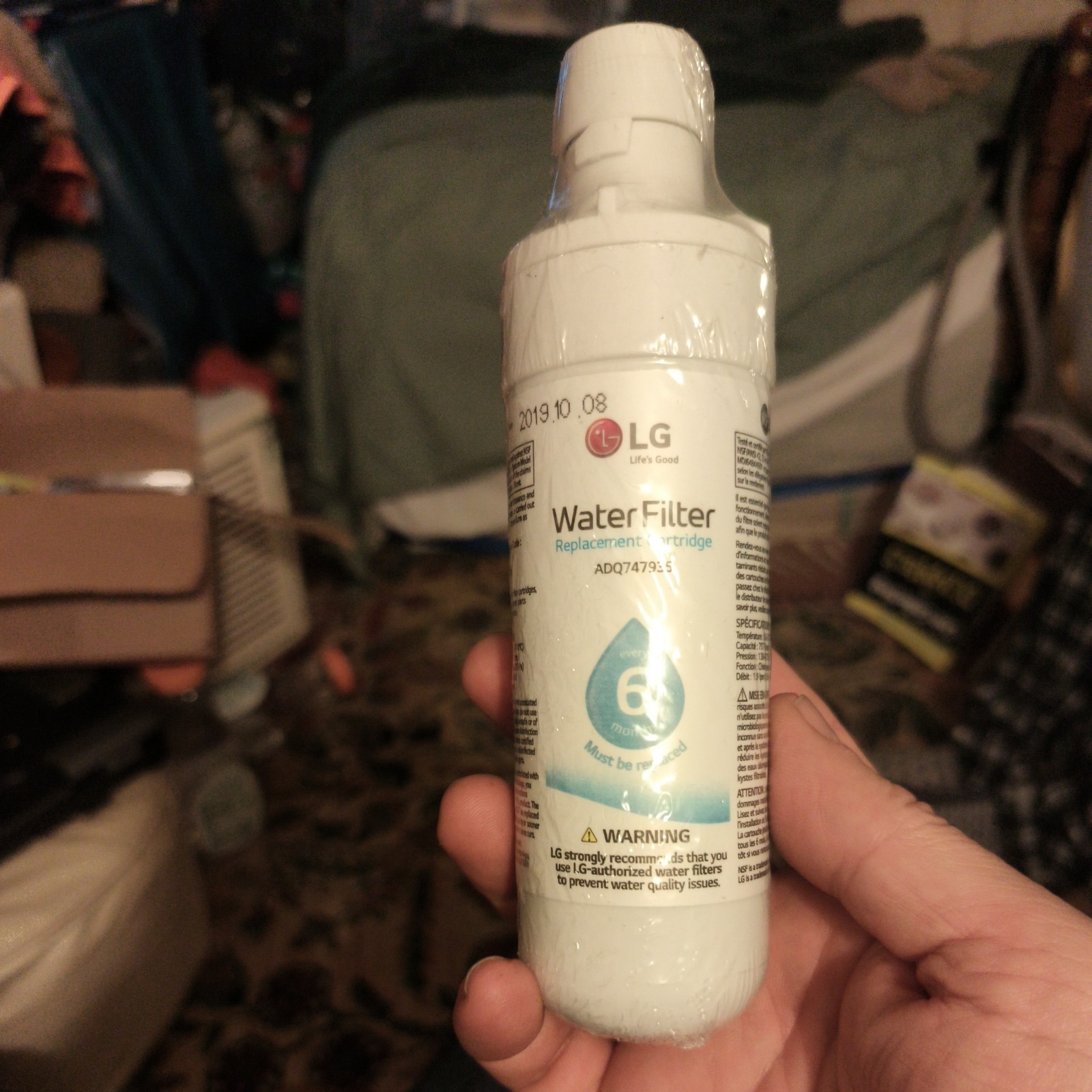 1 Pack Of LG LT 1000P Refrigerator Water Filter Replacement