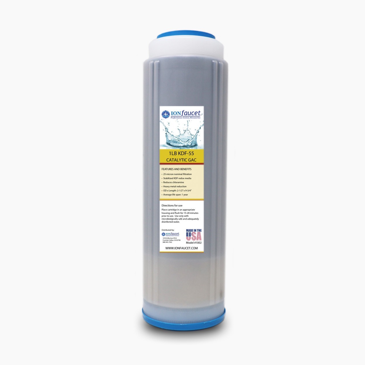 IonFaucet 1Lb KDF-55/CAT Reduces Heavy Metals Reductions Taste Order NEW