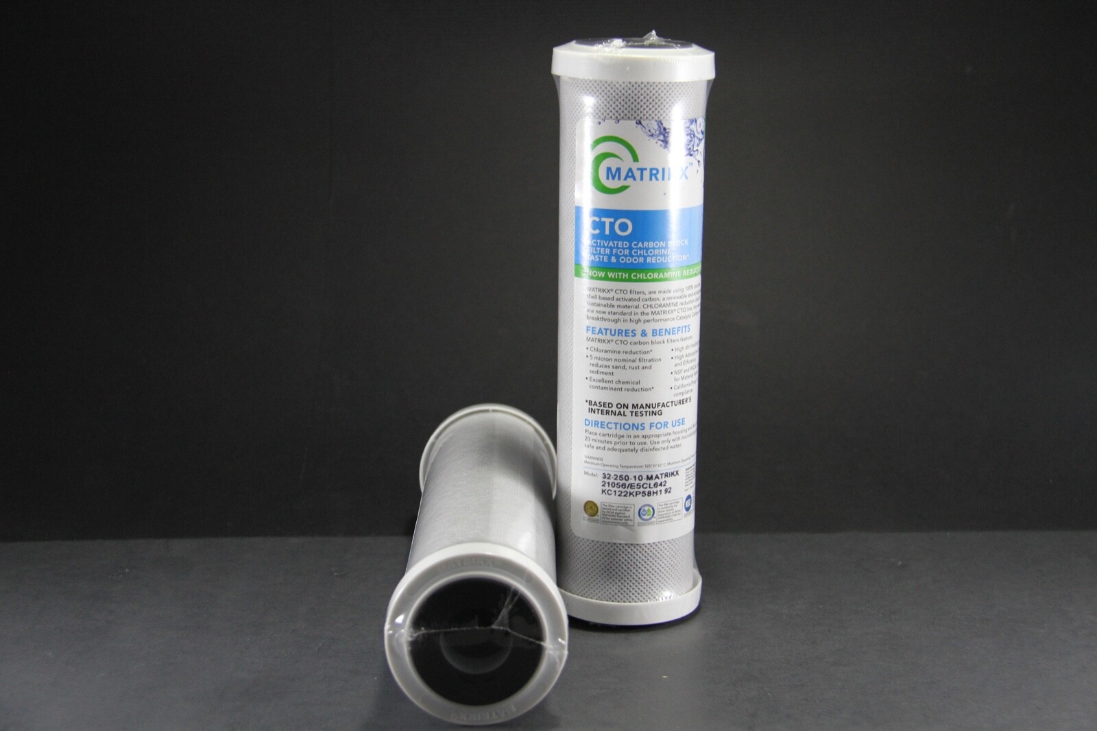 Matrikx CTO Carbon Block Filter 2-Pack (32-250-10-MATRIKX)