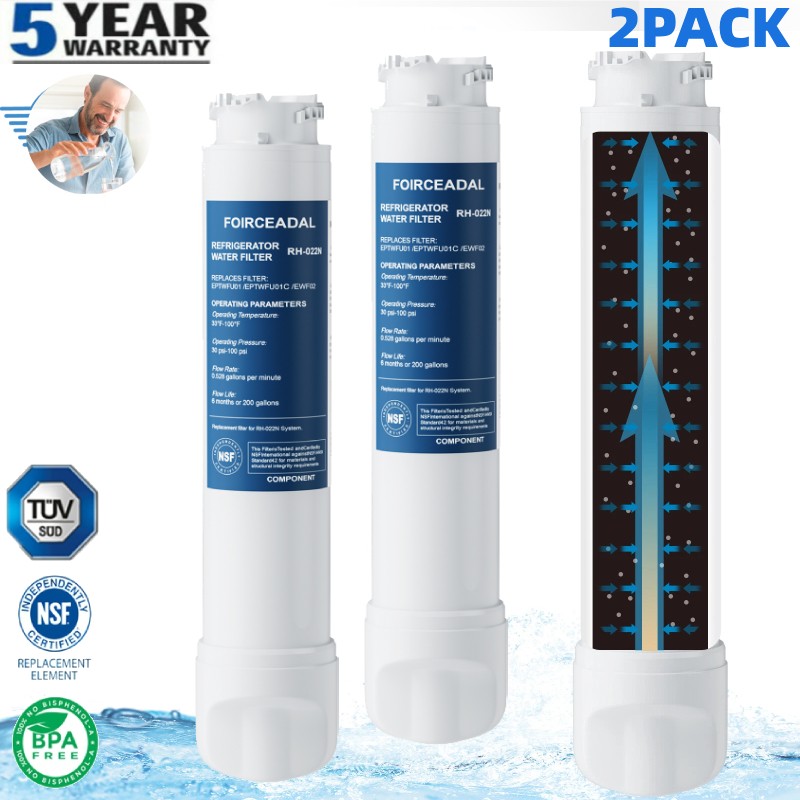 2-PCS for Frigidaire EPTWFU01 Pure Source Ultra II Refrigerator Water Filter