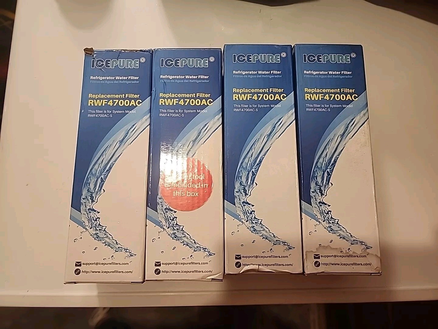 4PACK Fit For LG LT1000P AGF80300704 ADQ74793501 LFXS28566M Water Filter Icepure
