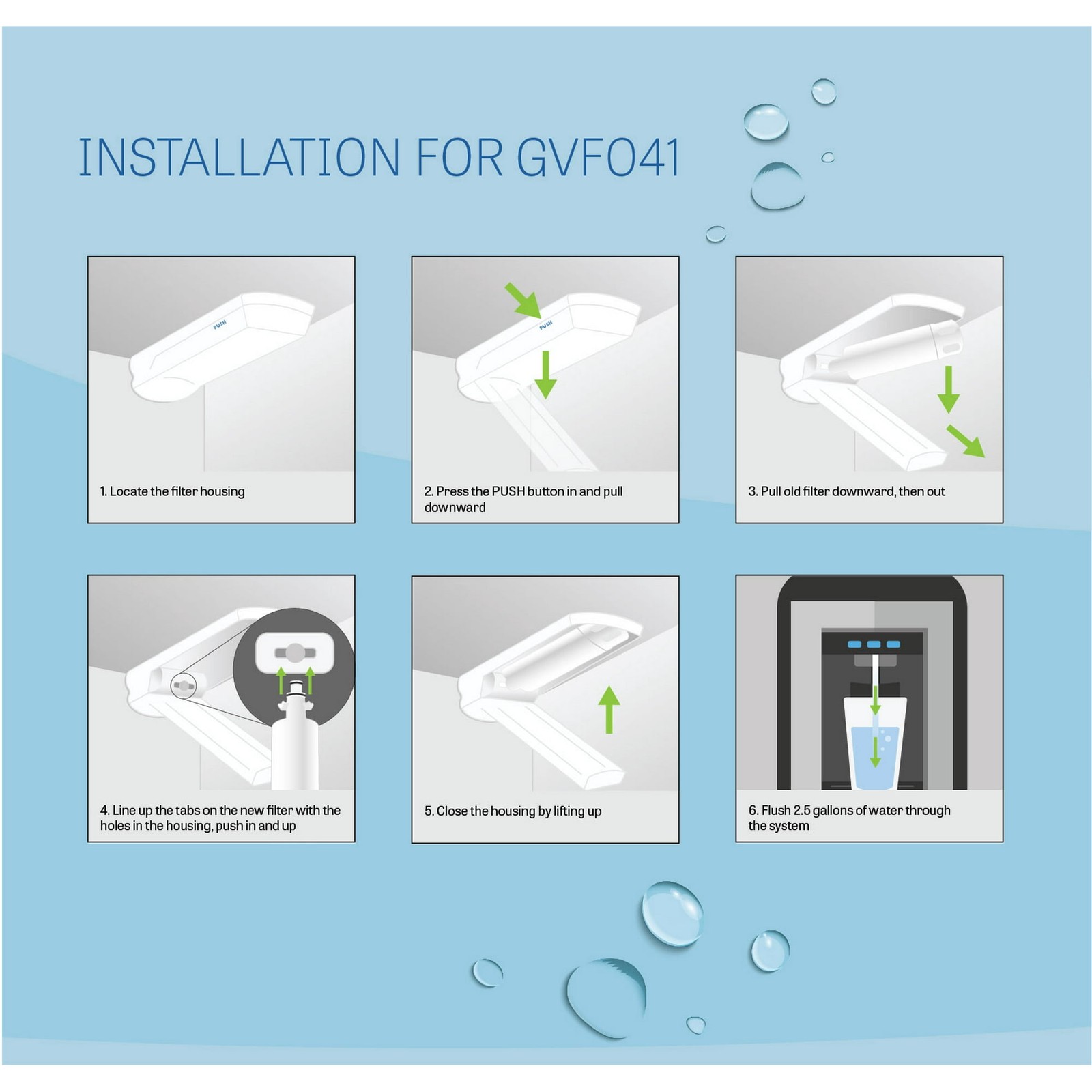 Replacement Refrigerator Water Filter, Compatible with LG LT700P,Kenmore 46-9690
