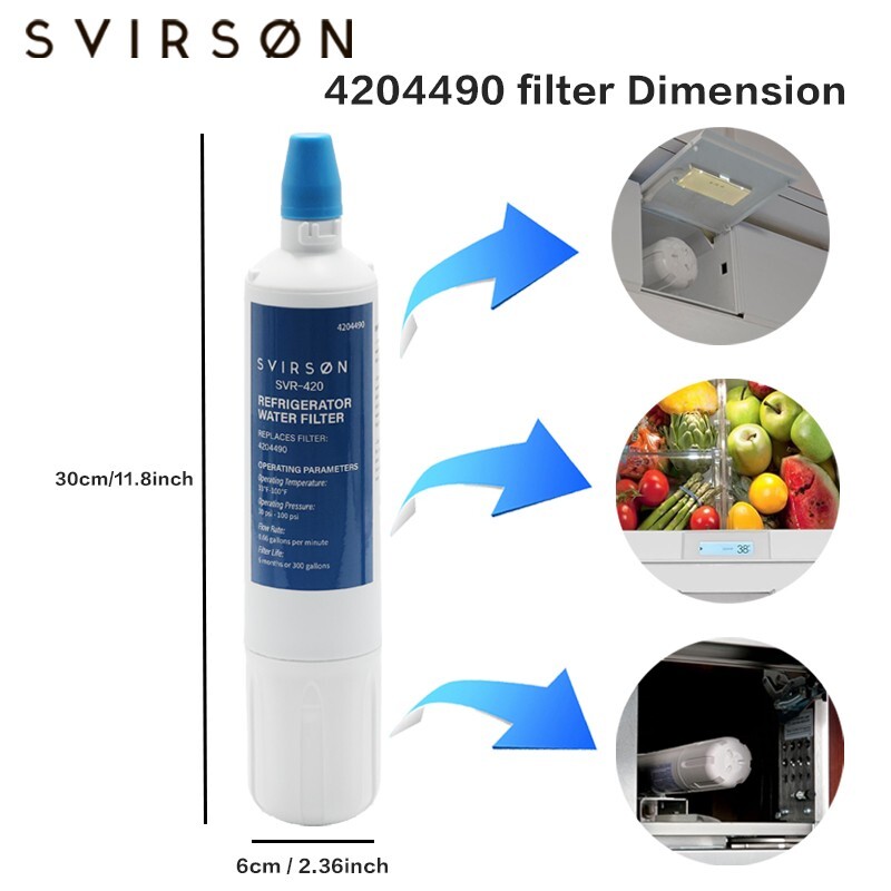 Sub-Zero 4204490 Refrigerator Water Filter Replacement 3 PACK, FREE SHIPPING
