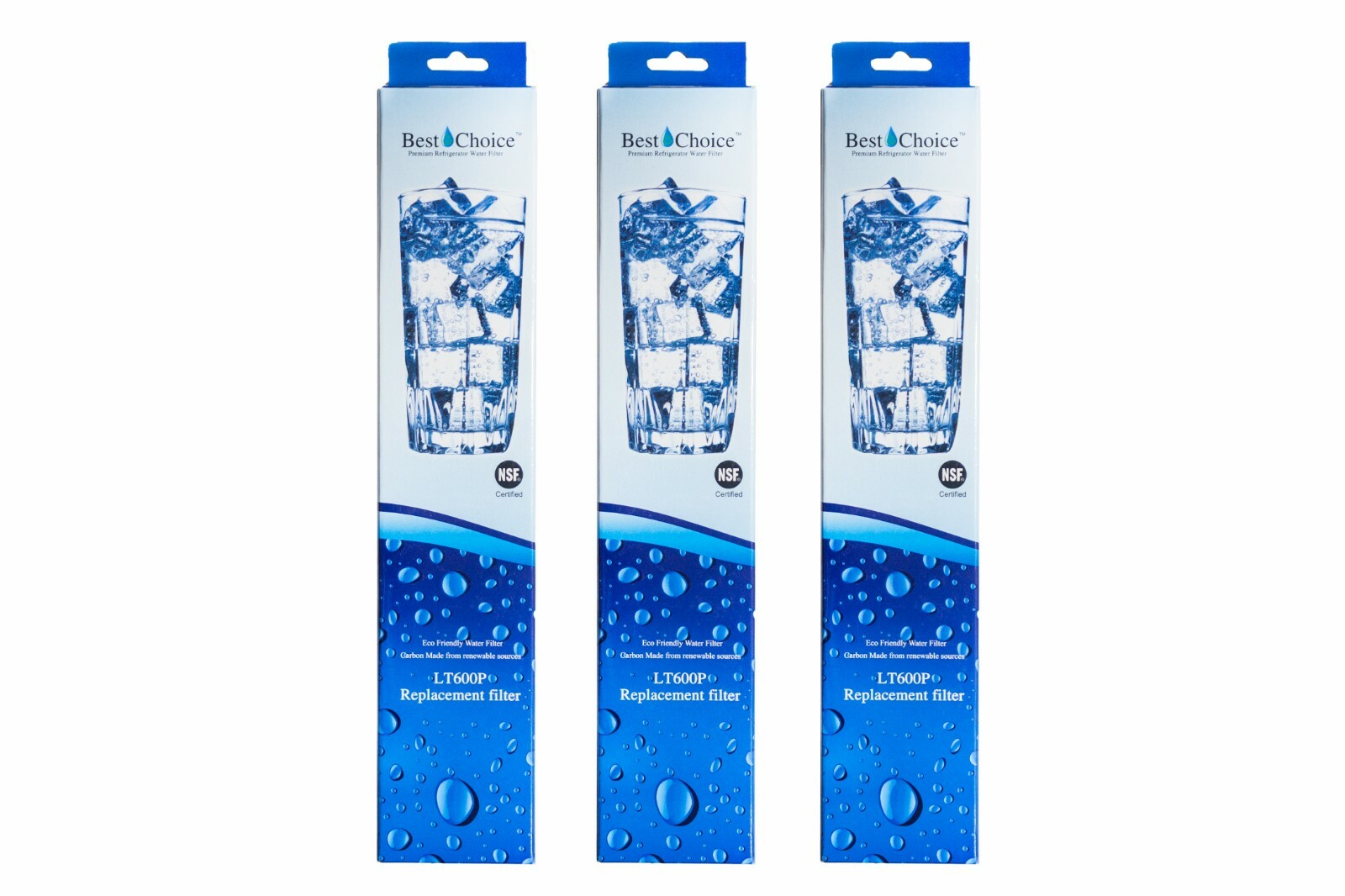 3 Pack Fits LG LT600P 5231JA2006A 5231JA2006B 9990 Refrigerator Water Filter