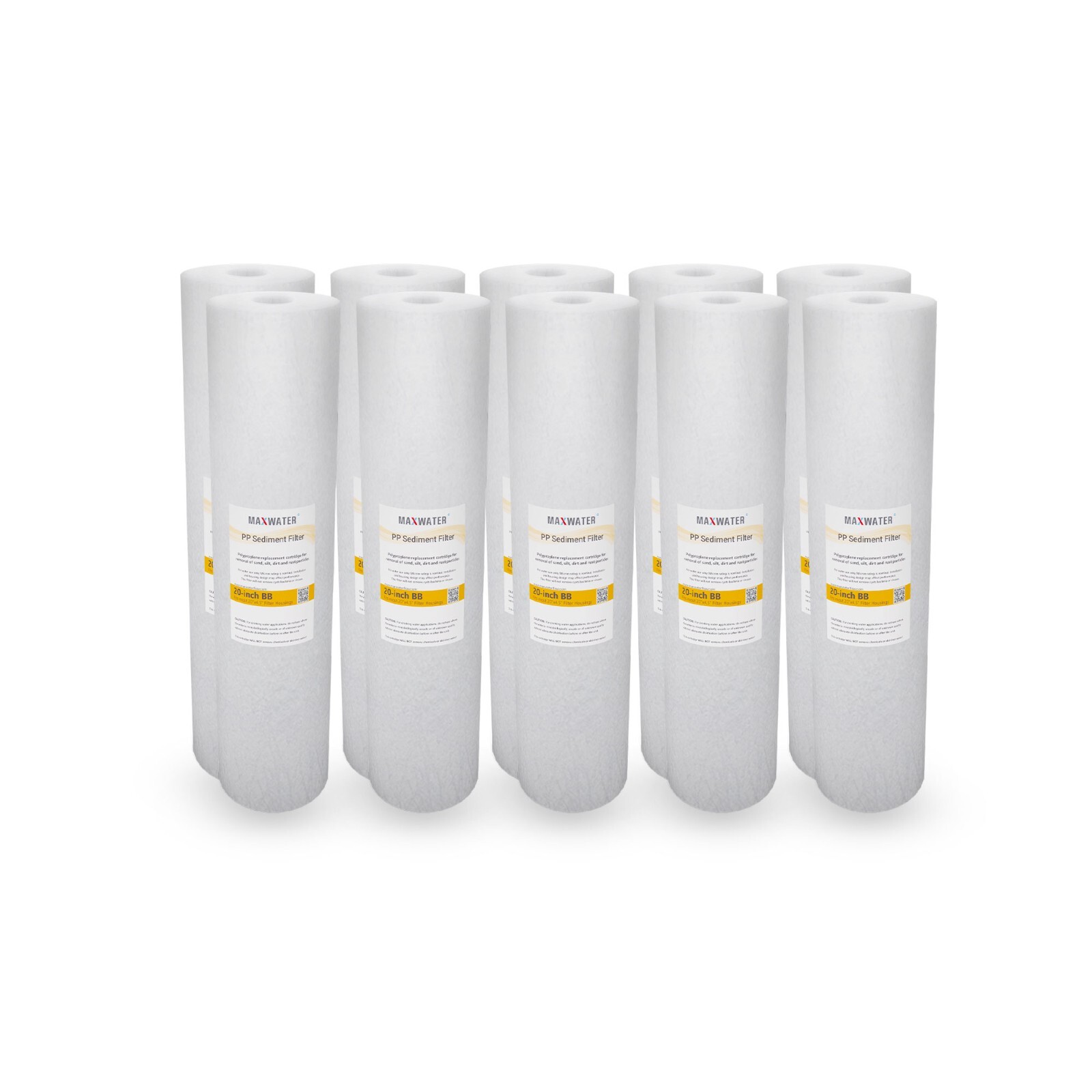 10 Pack Big Blue Sediment Water Filter 4.5″x 20″ Replacement Cartridge 5 Micron
