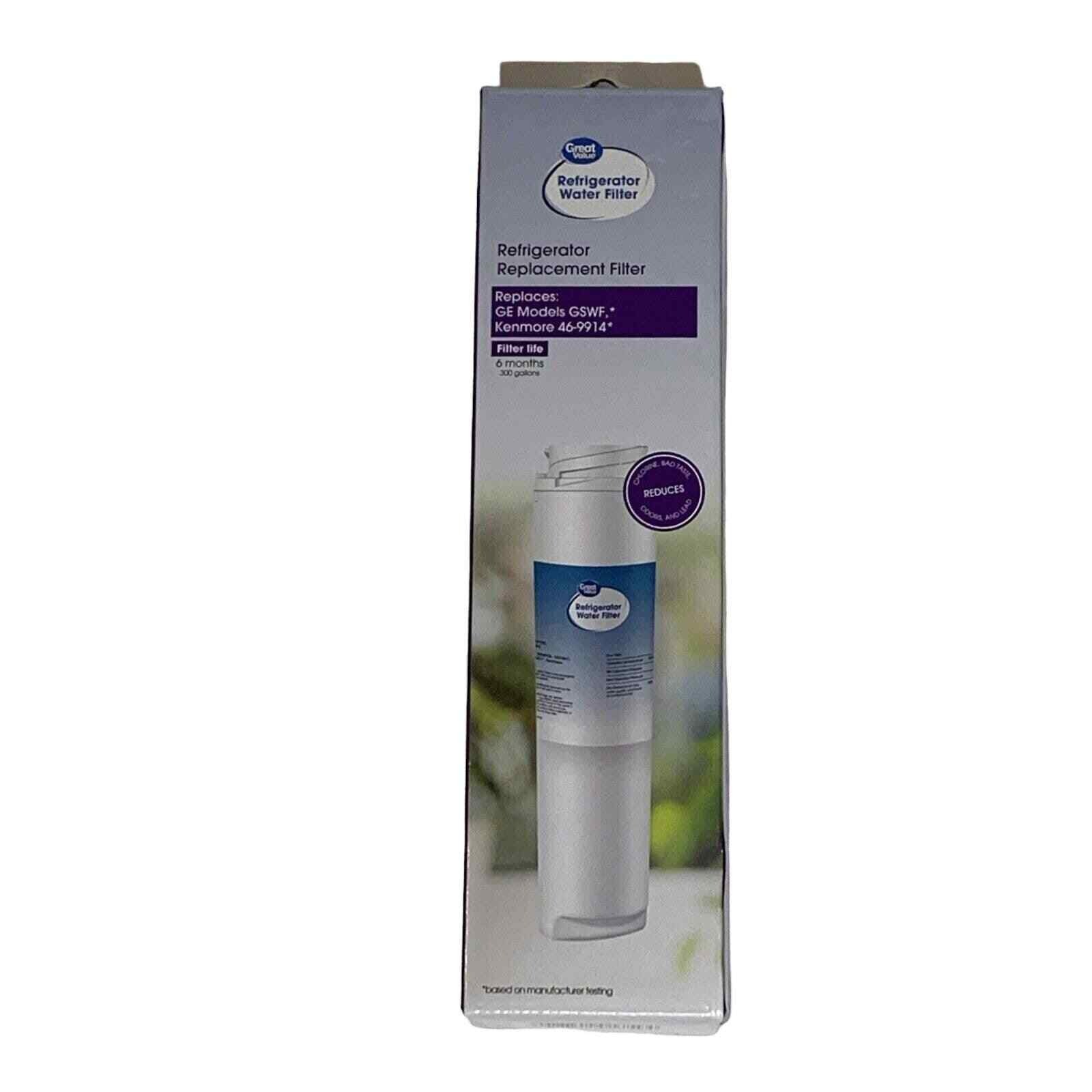 Great Value Refrigerator Filter Model No. GVF035 Replacement for GE Kenmore