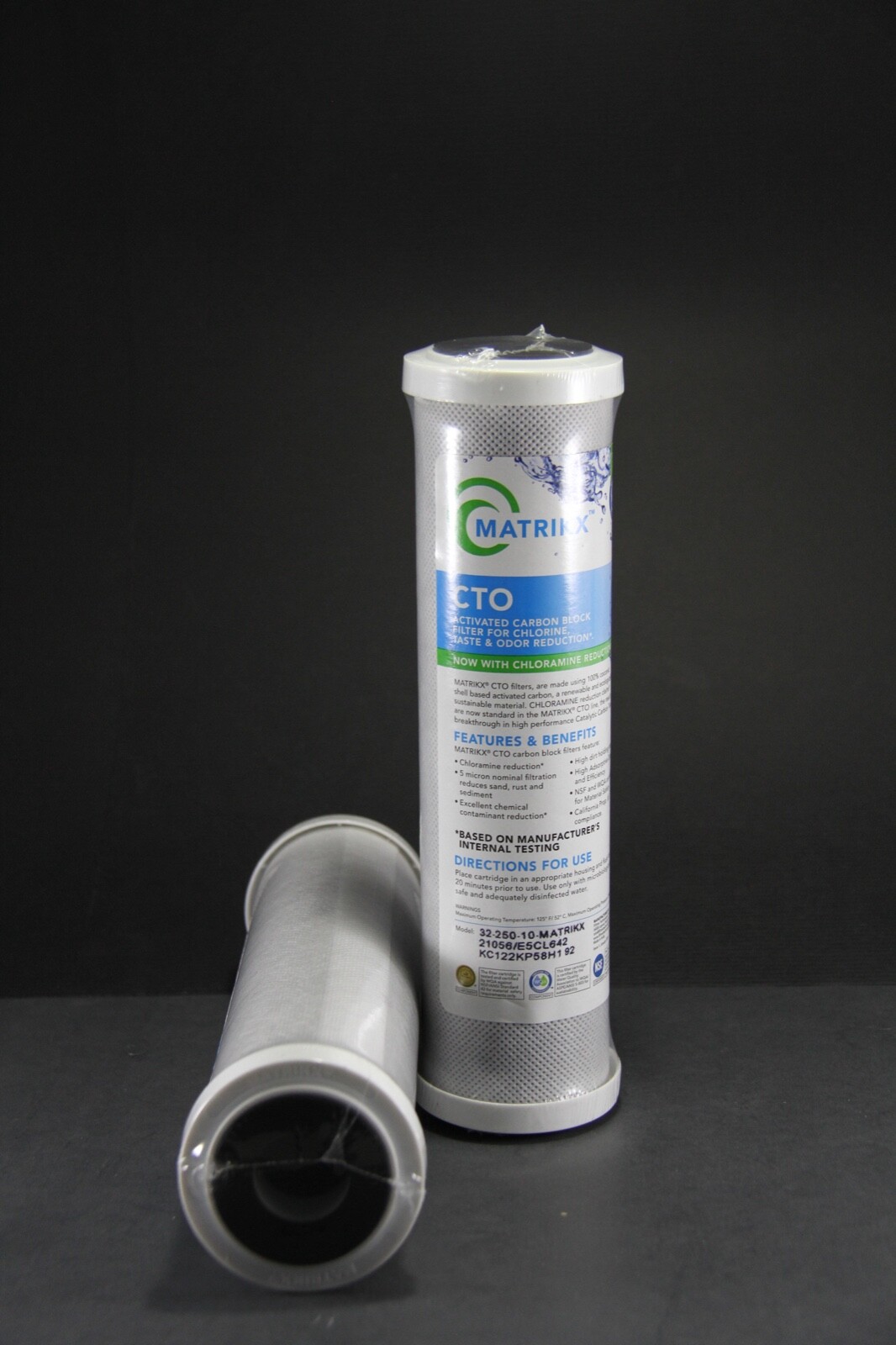 Matrikx CTO Carbon Block Filter 2-Pack (32-250-10-MATRIKX)