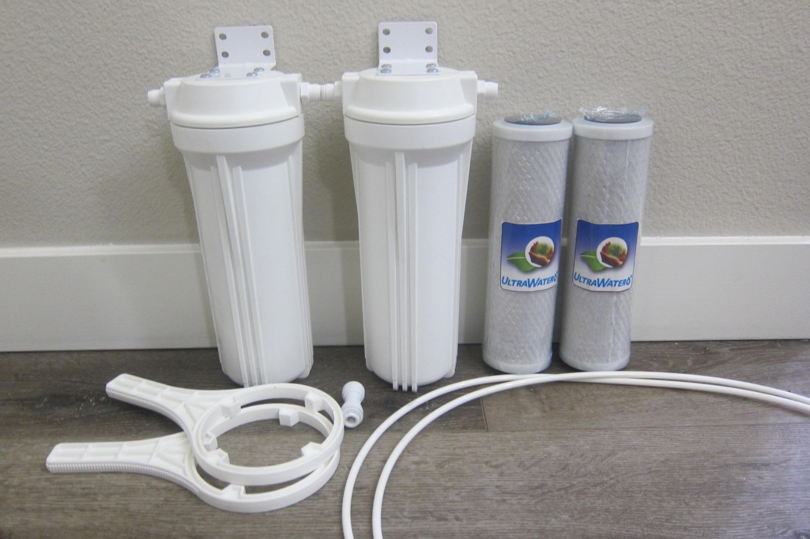 Home dual water filter system 3/4″ for clean water drinking RV capable