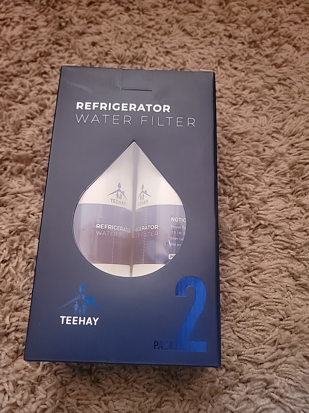 TEEHAY TH-05 Refrigerator Water Filter 1 Replacement (2 Pack) Kenmore 9930 9081
