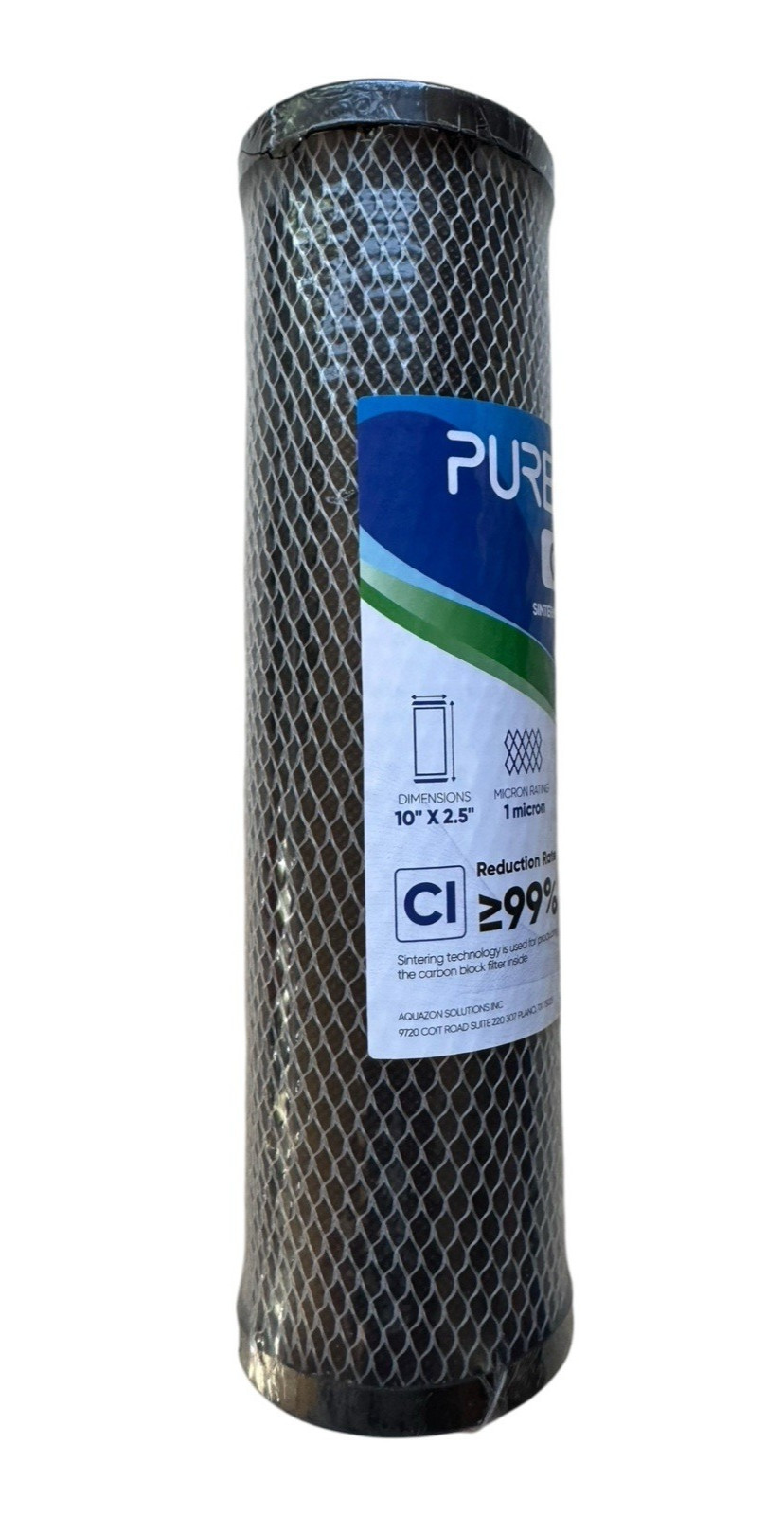 PurePlus CTO10 10″ x 2.5″ Sintering Activated Carbon Block Water Filter