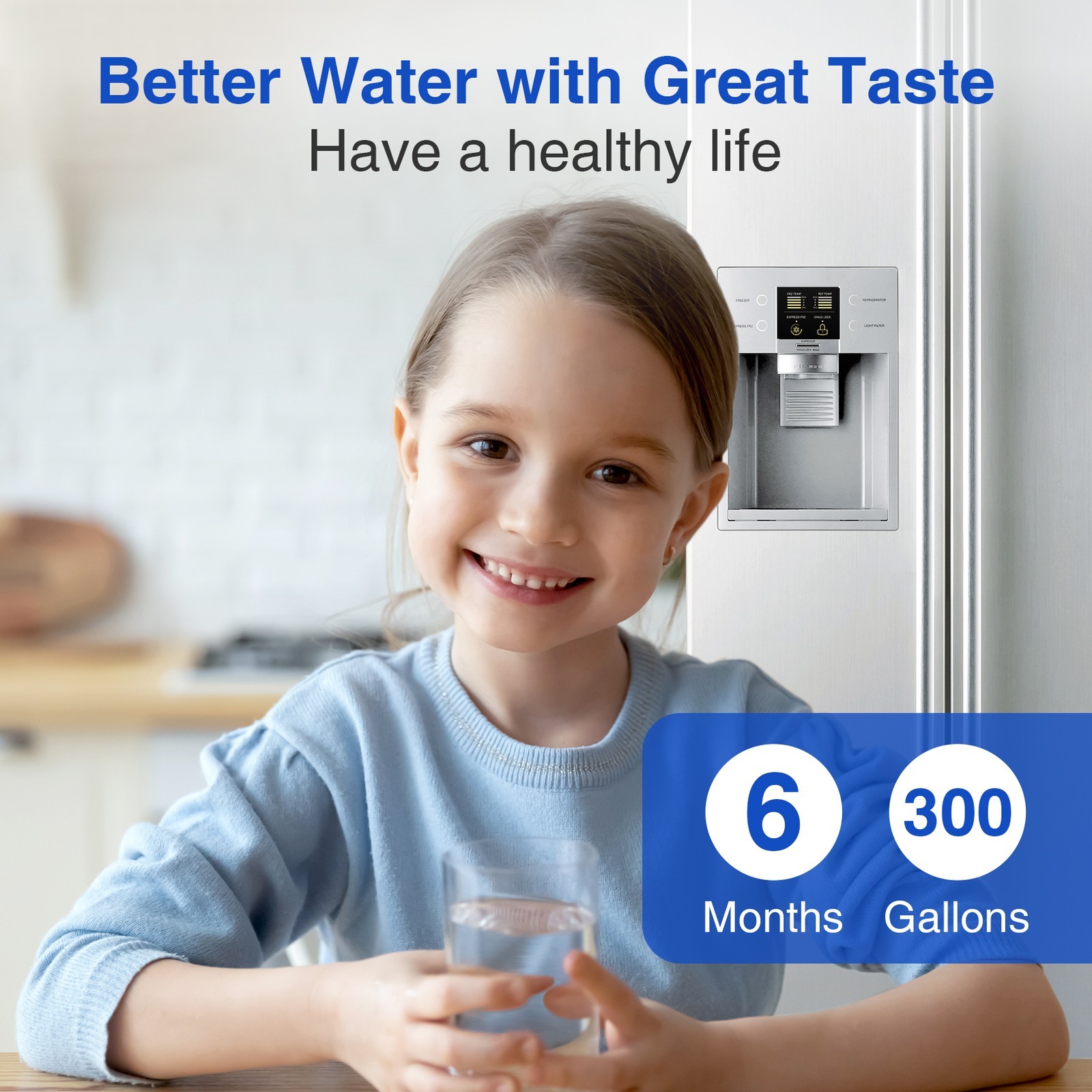 EveryDrop Filter 4 Water Filter Replacement for Whirlpool Refrigerator EDR4RXD1