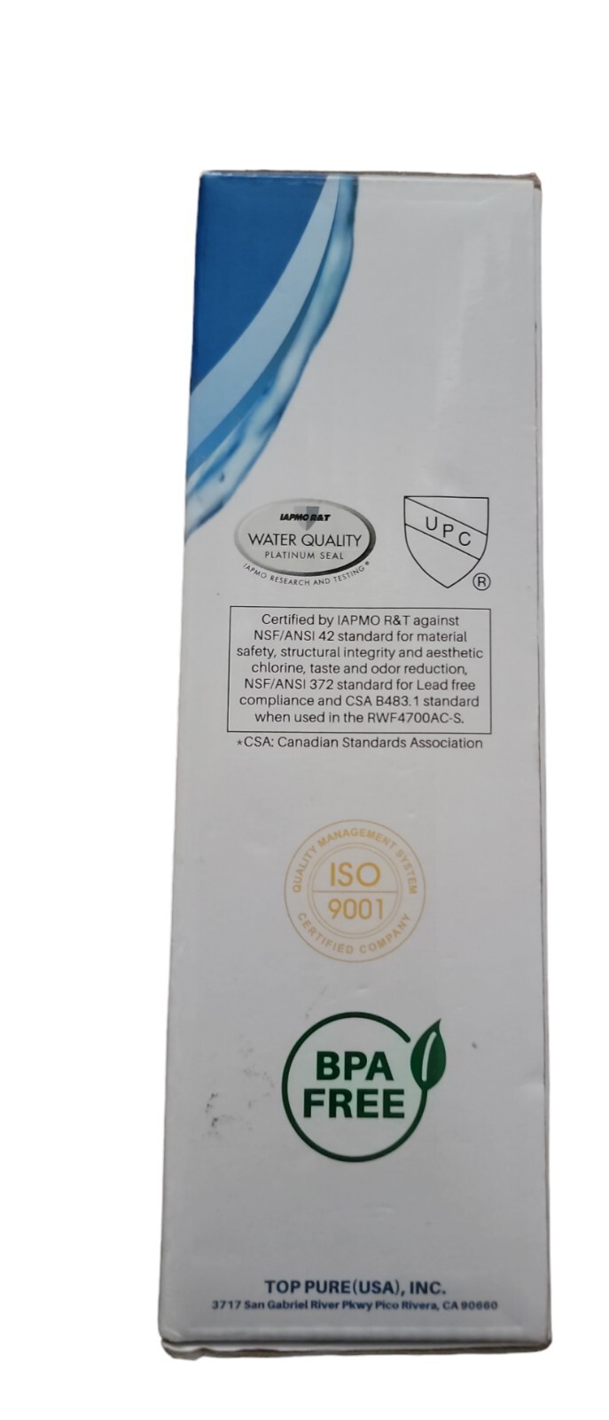 Ice Pure RWF4700AC Refrigerator Water Filter Replacement