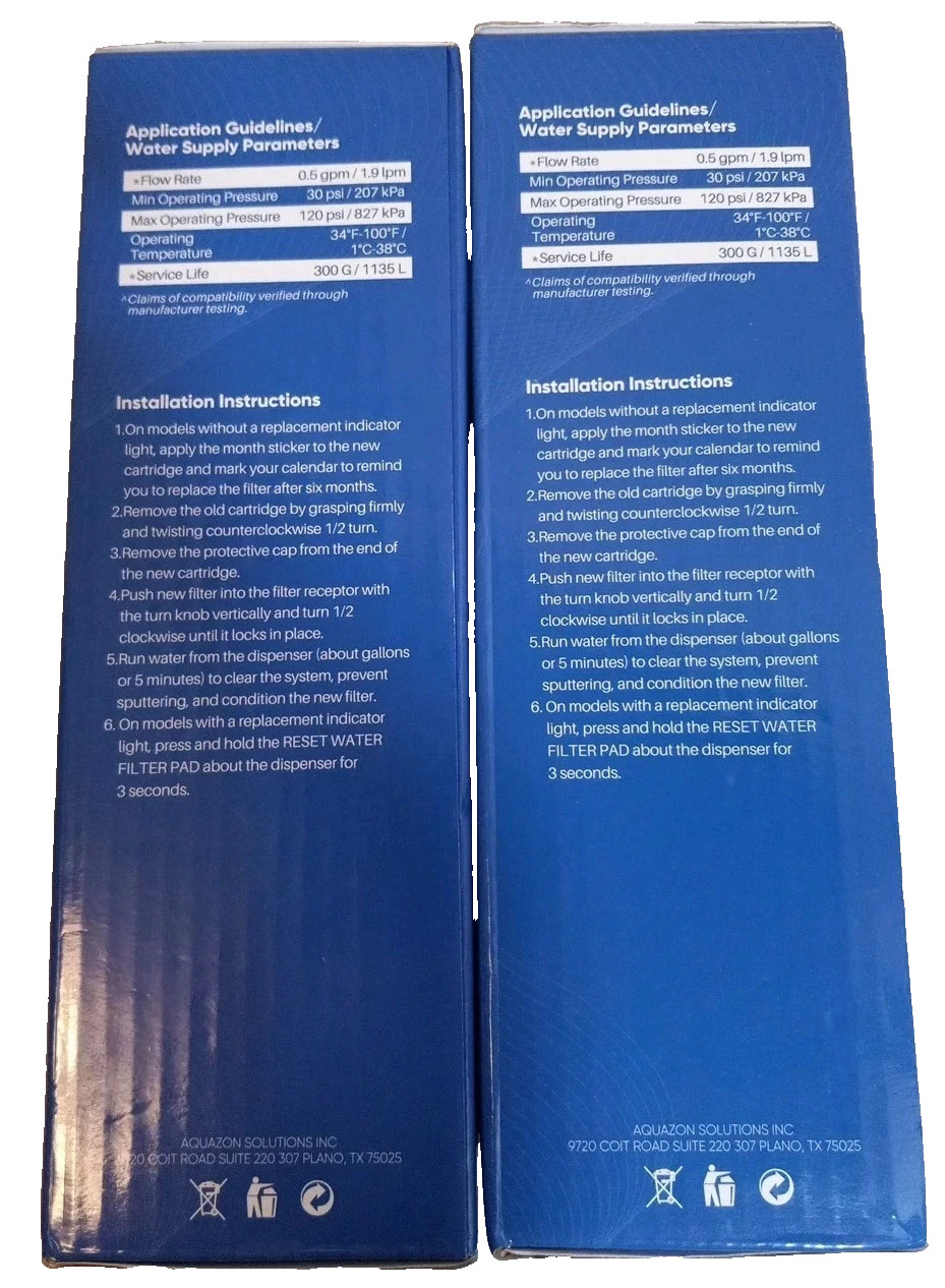 (2) Count PUREPLUS Replacement Refrigerator Water Filters PP-RWF4200A SEALED
