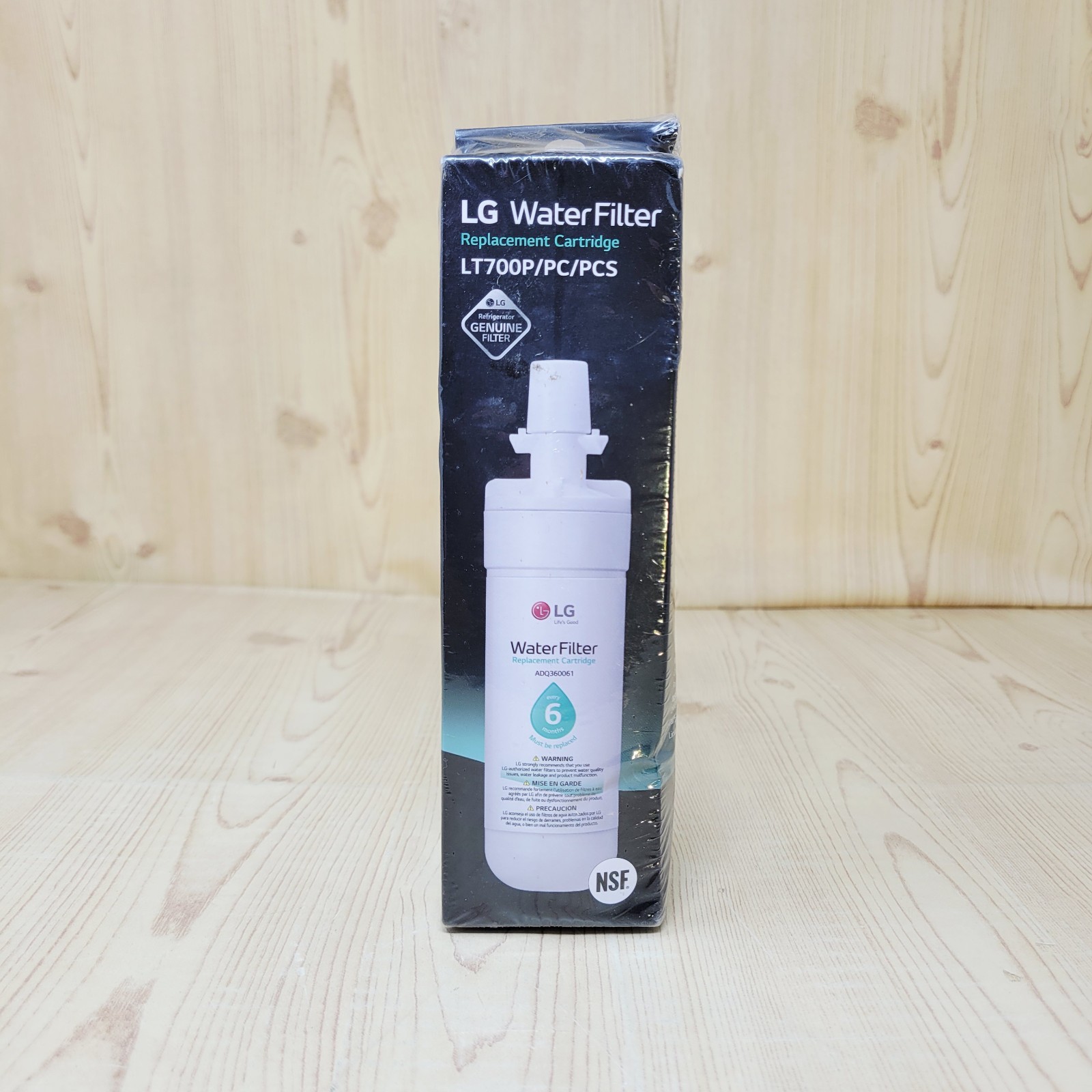 New Sealed LG Genuine Water Filter Replacement Cartridge LT700P/PC/PCS NSF