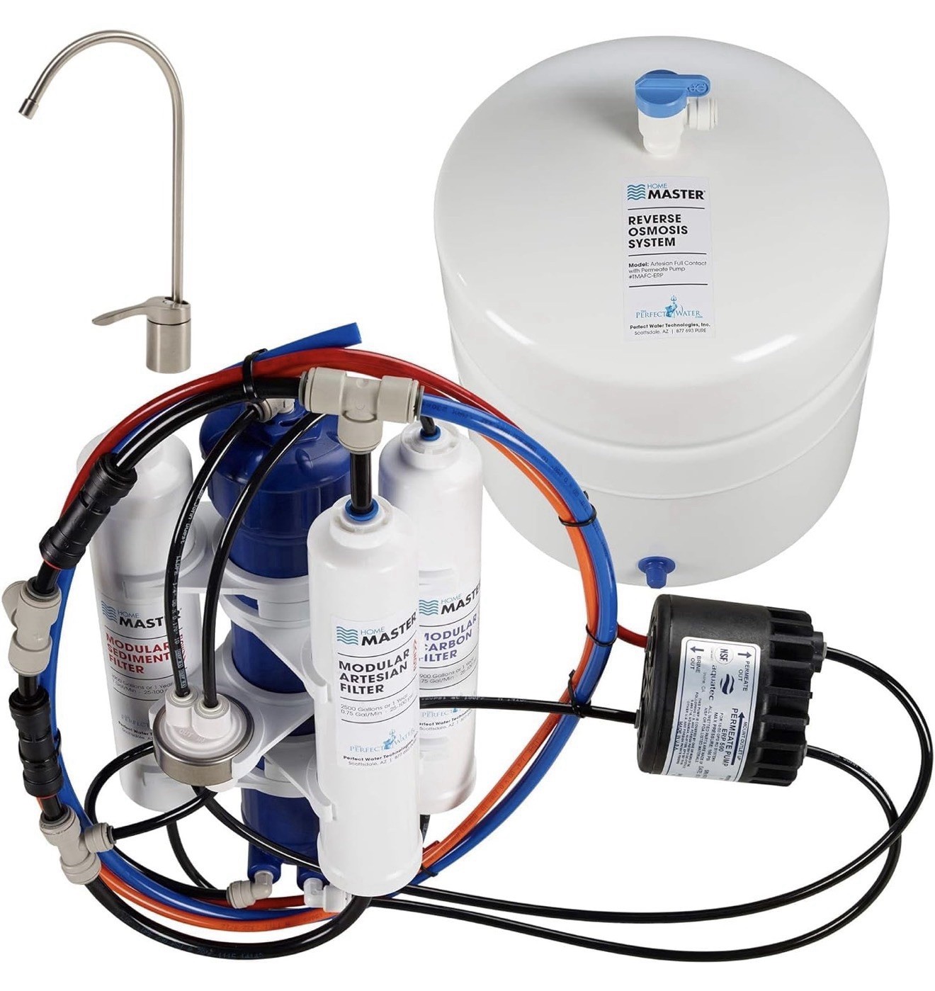 TMAFC-ERP Artesian Full Reverse Osmosis System, 7-Stages, Patented 2-Pass Alk…