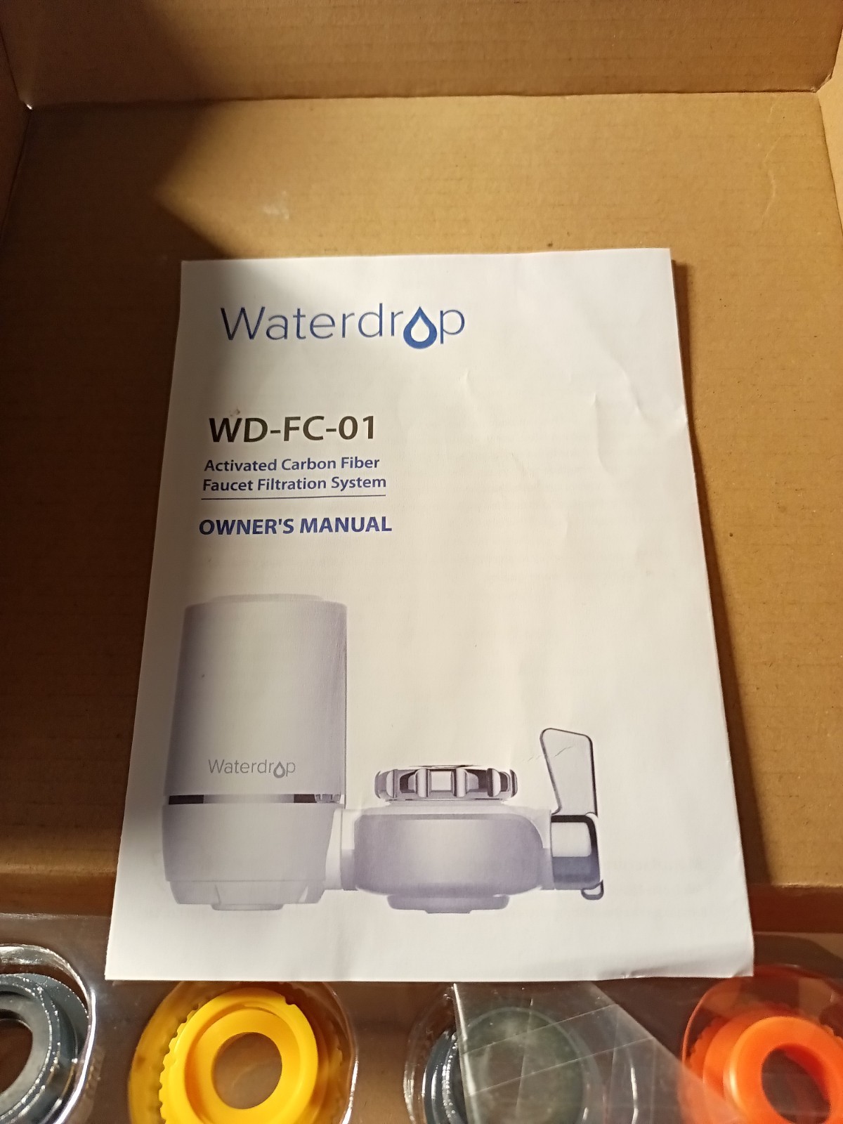Waterdrop Activated Carbon Fiber Faucet Filtration System WD-FC-01 New