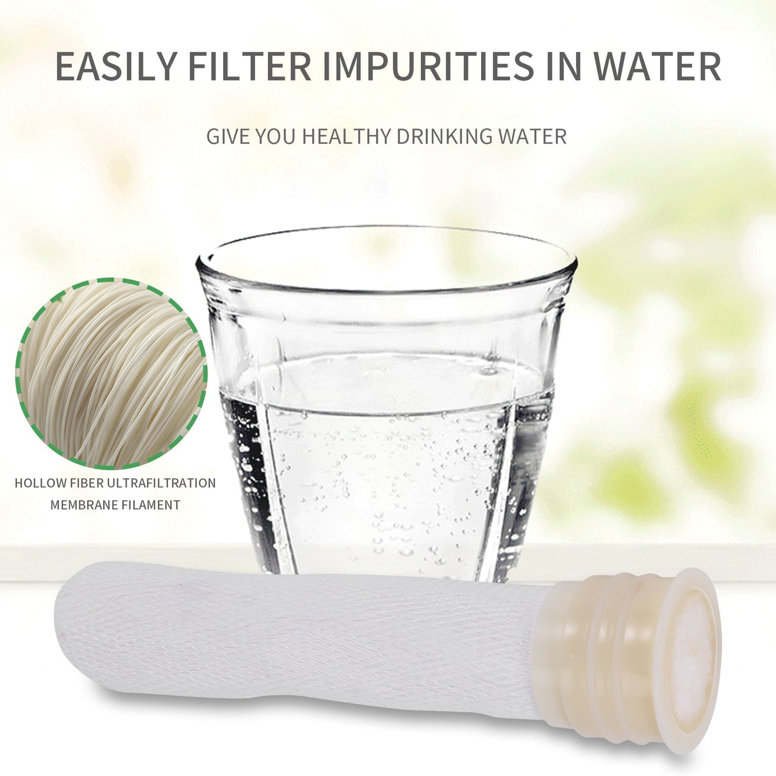 2Pcs Membrane 0.01 Ultrafiltration Hollow Fiber Membrane for3173