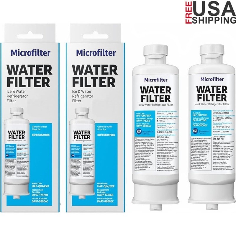 Refrigerator Water Filter DA97 HAF-QIN Removes Chlorine Odor 300 Gallons New