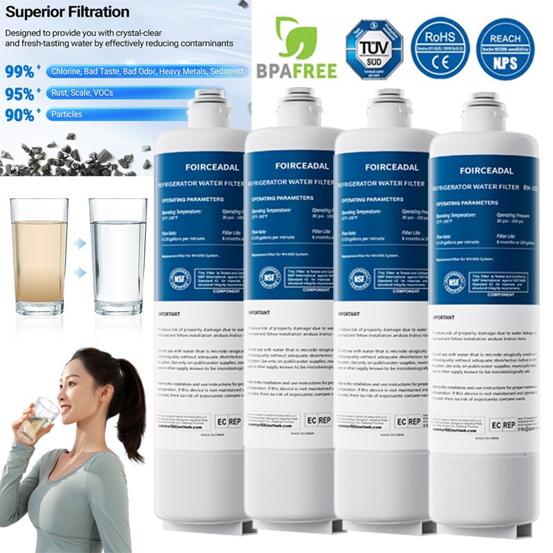PACK For Bosch Ultra Clarity Pro BORPLFTR55 Refrigerator Water Filter BORPLFTR50