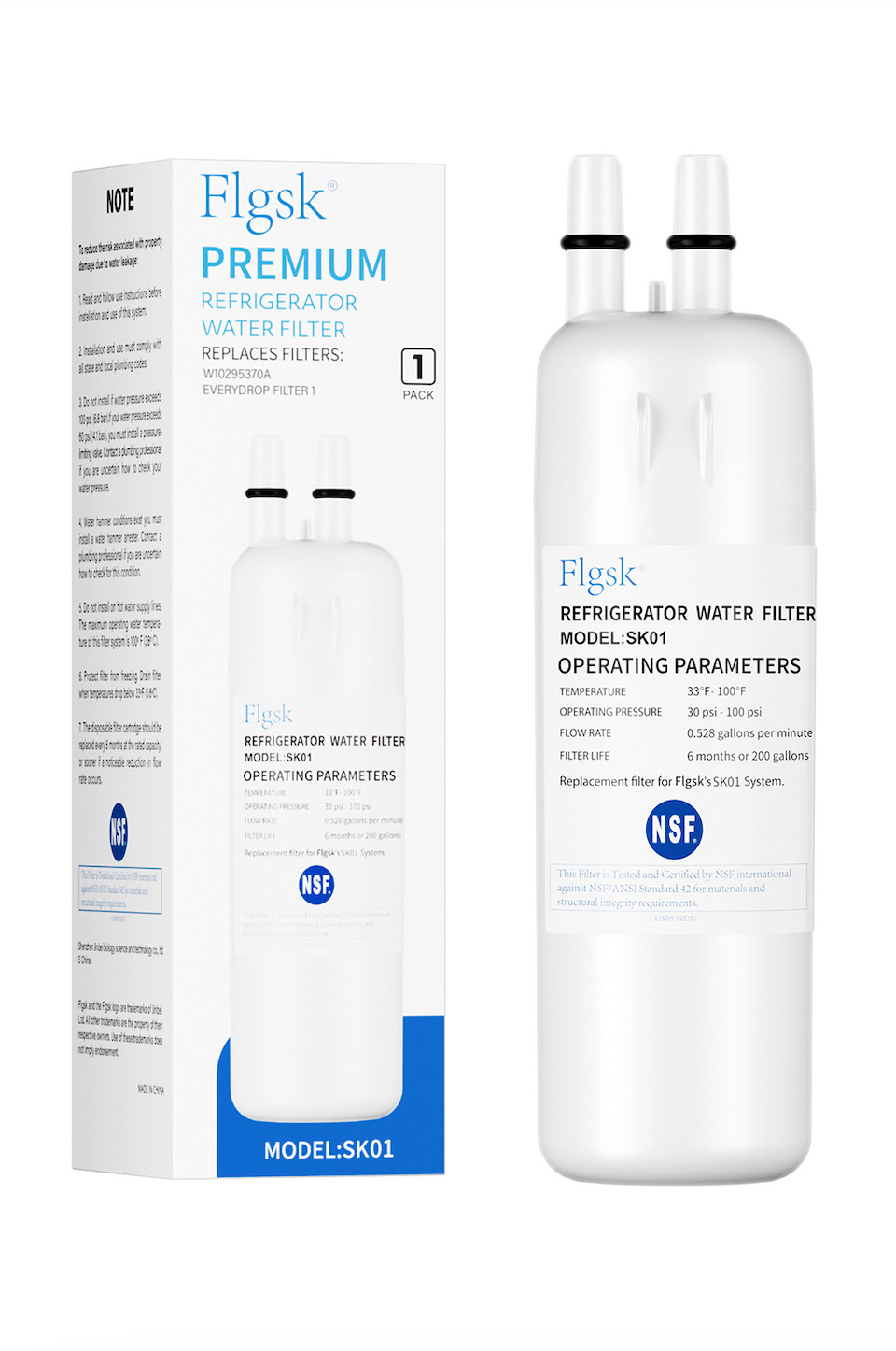 (BULK DISC) Fridge Filters- EDR1RXD1, W10295370A, Filter 1, 9081, 9930, KAD1RXD1