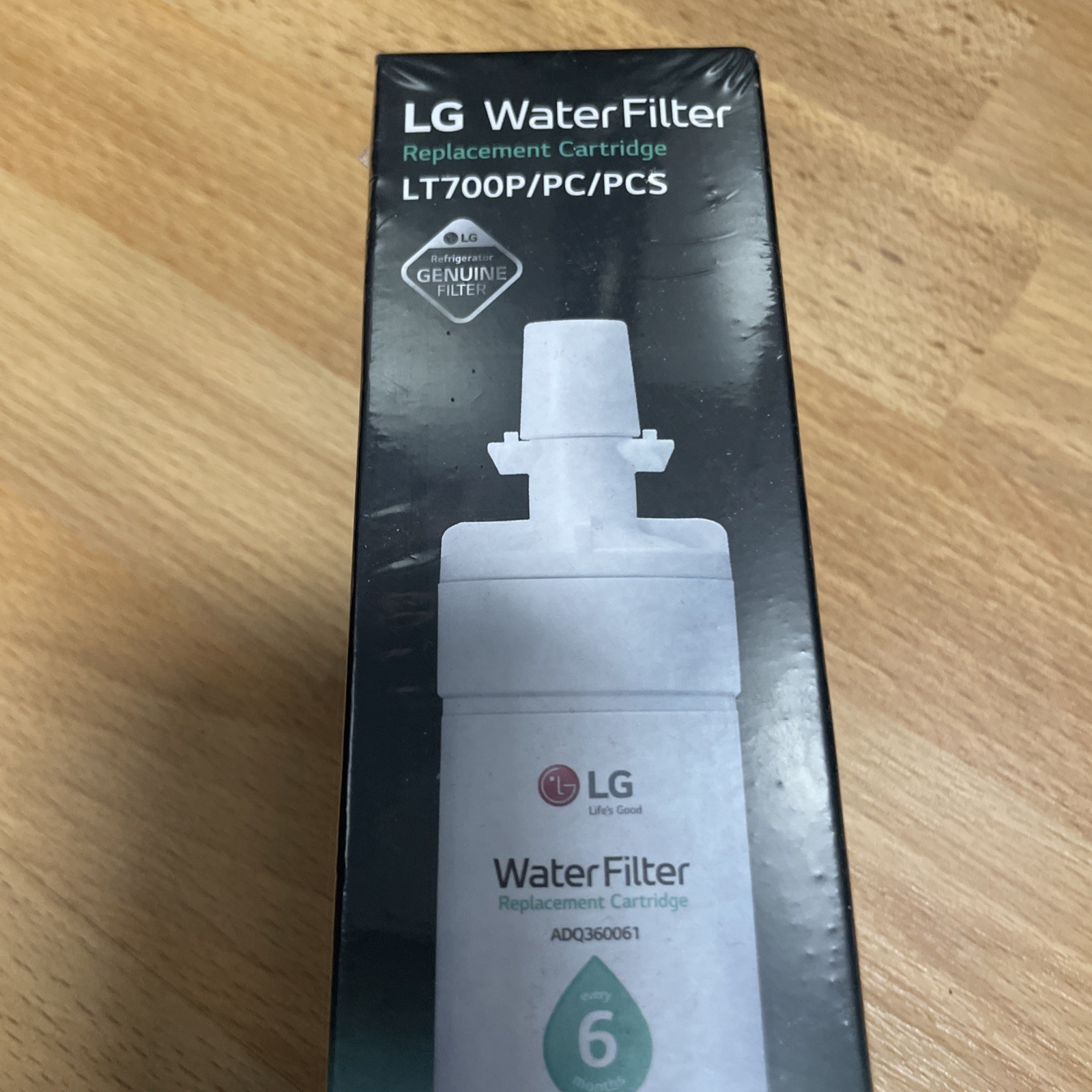 New Sealed LG LT700P Refrigerator Water Filter Replacement ADQ36006101, 1 Pack
