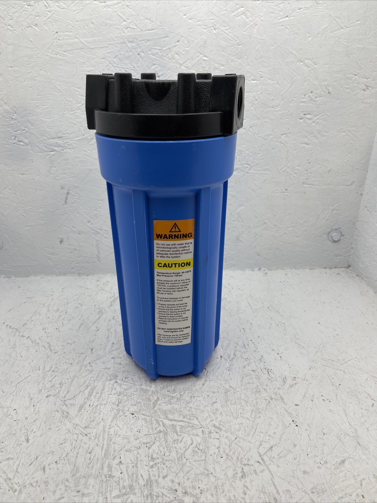 Standard 10” x 2.5” Housing 1”